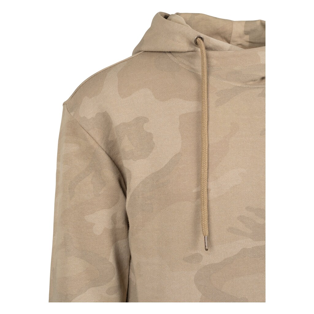 URBAN CLASSICS Kapuzensweatshirt »Urban Classics Herren High Neck Camo Hoody«, (1 tlg.)