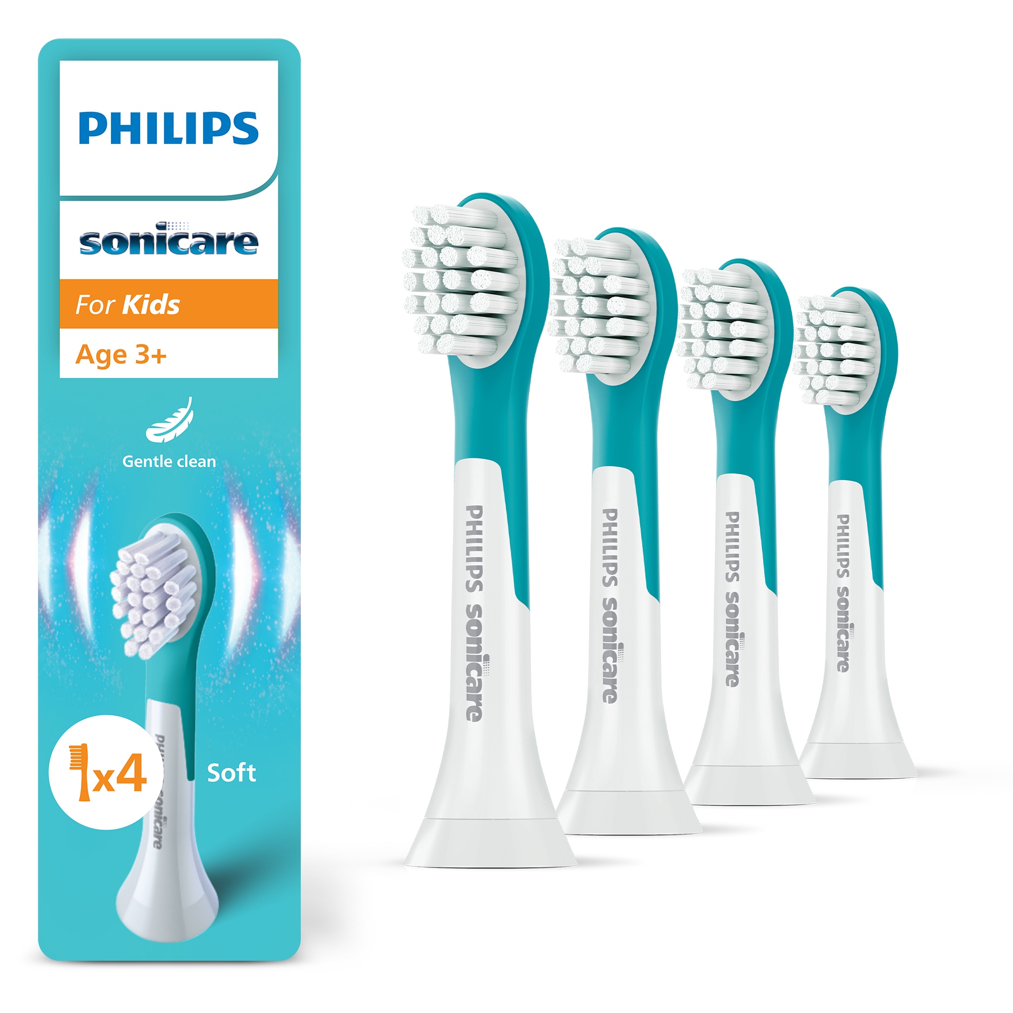 Philips Sonicare Aufsteckbürsten »For Kids«, für Milchzähne geeignet, ab 3 Jahren, für jedes Sonicare Handstück