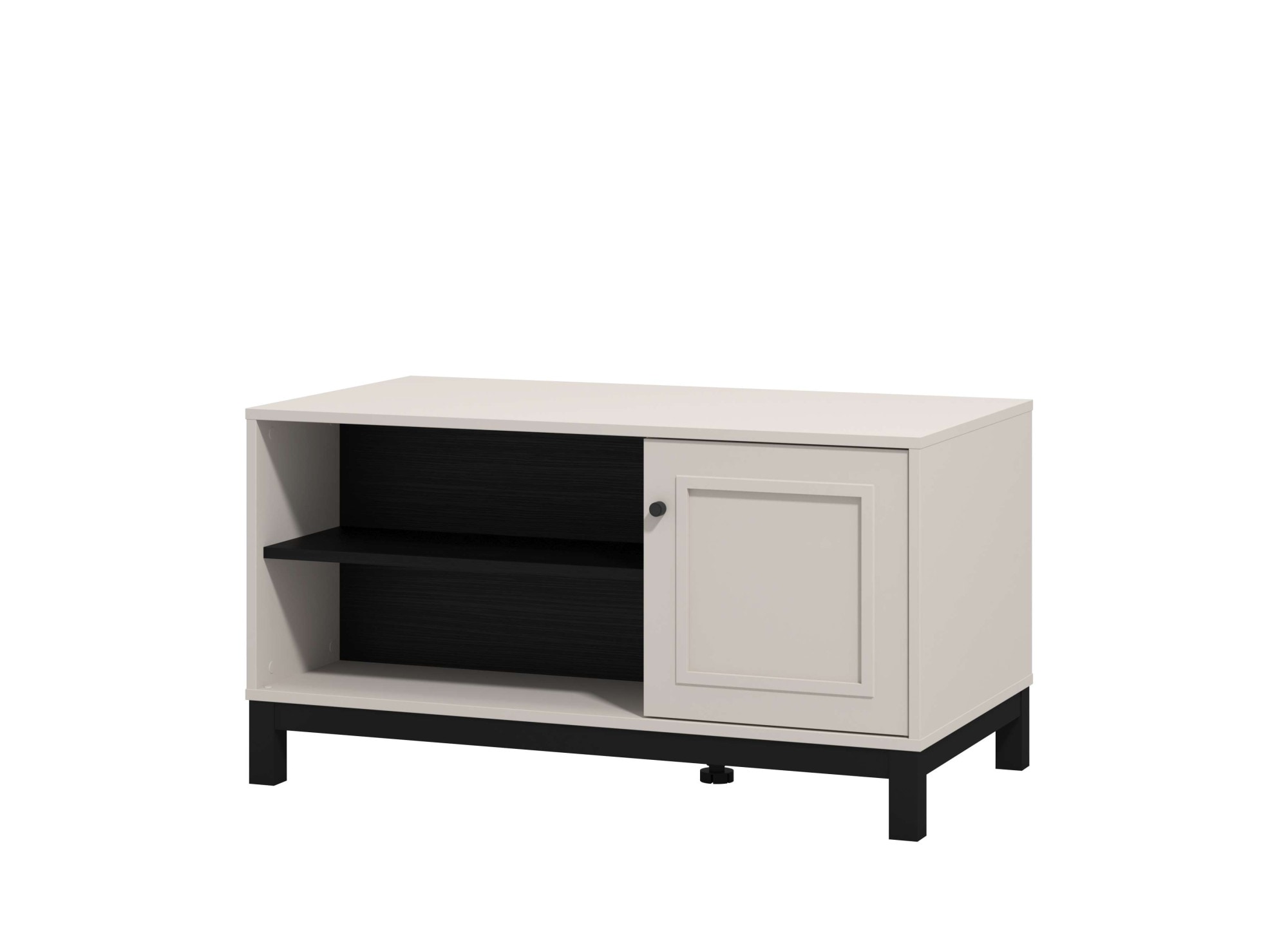 Home affaire Couchtisch »Savoia, 100 cm, modernes Design mit viel Stauraum, rechteckig« Zwei offene Fächer und ein geschlossenes, in eleganter Kaschmirfarbe