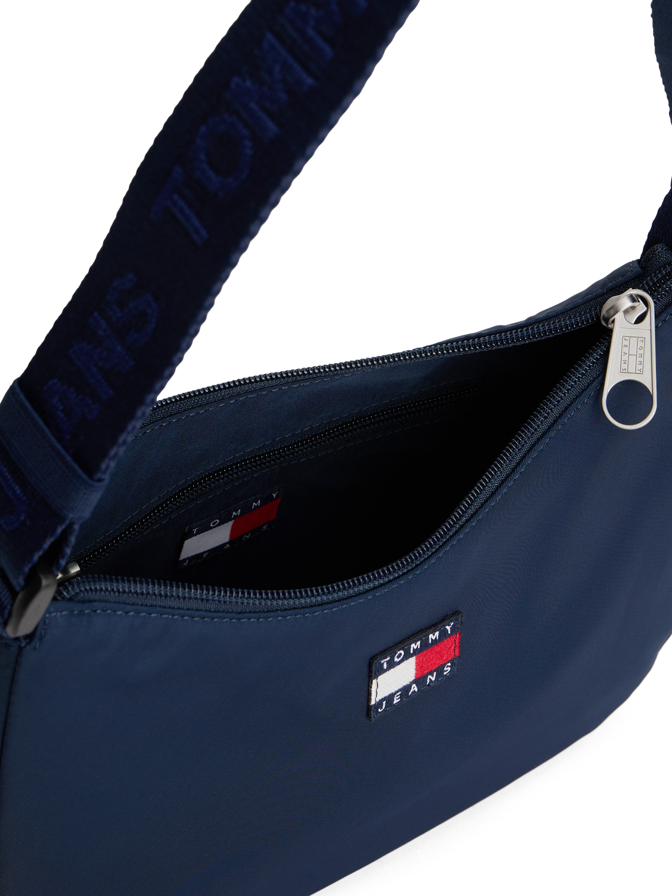 Tommy Jeans Schultertasche »TJW ESS DAILY SHOULDER BAG«, Damen Tragetasche mit logobedrucktem Riemen