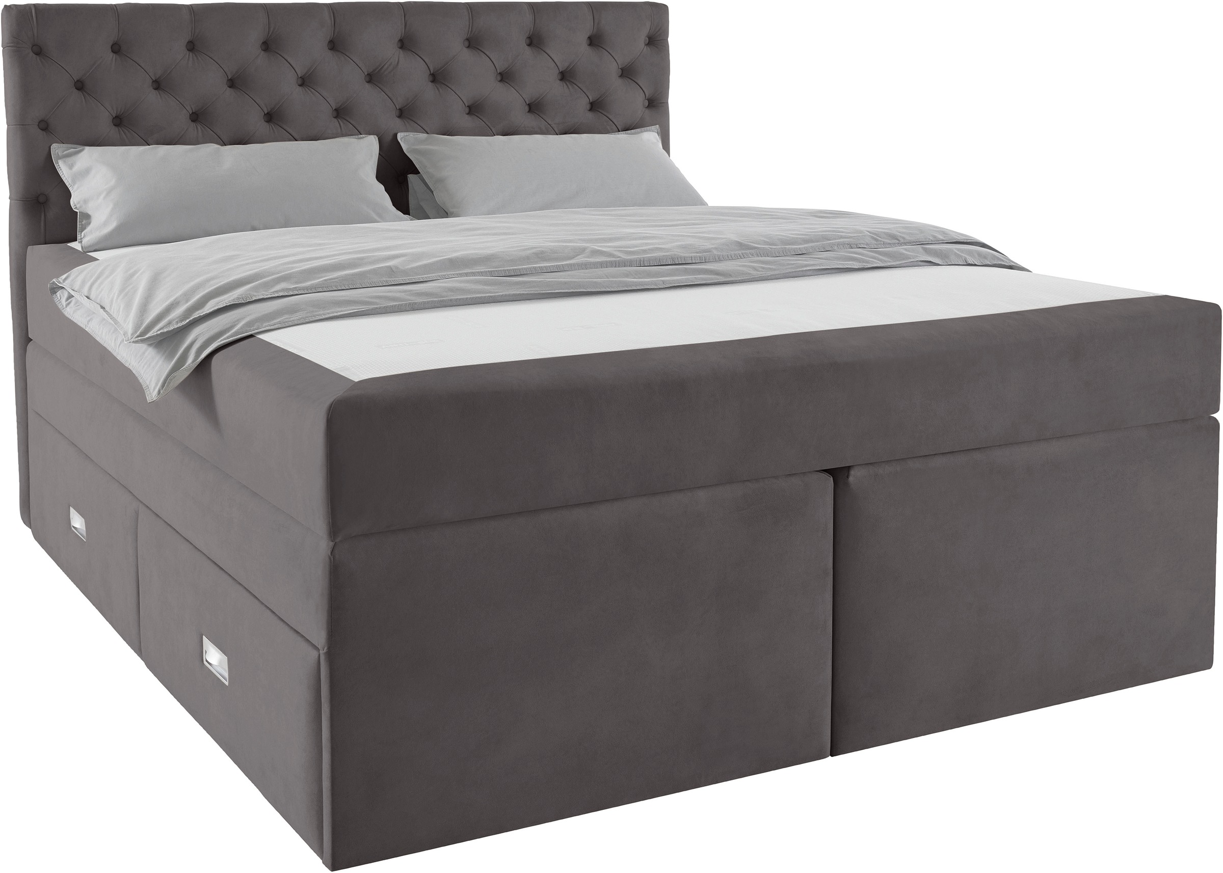 Home affaire Polsterbett "Boxbett Alvi mit Schubladen, Taschen-Federkernmat günstig online kaufen