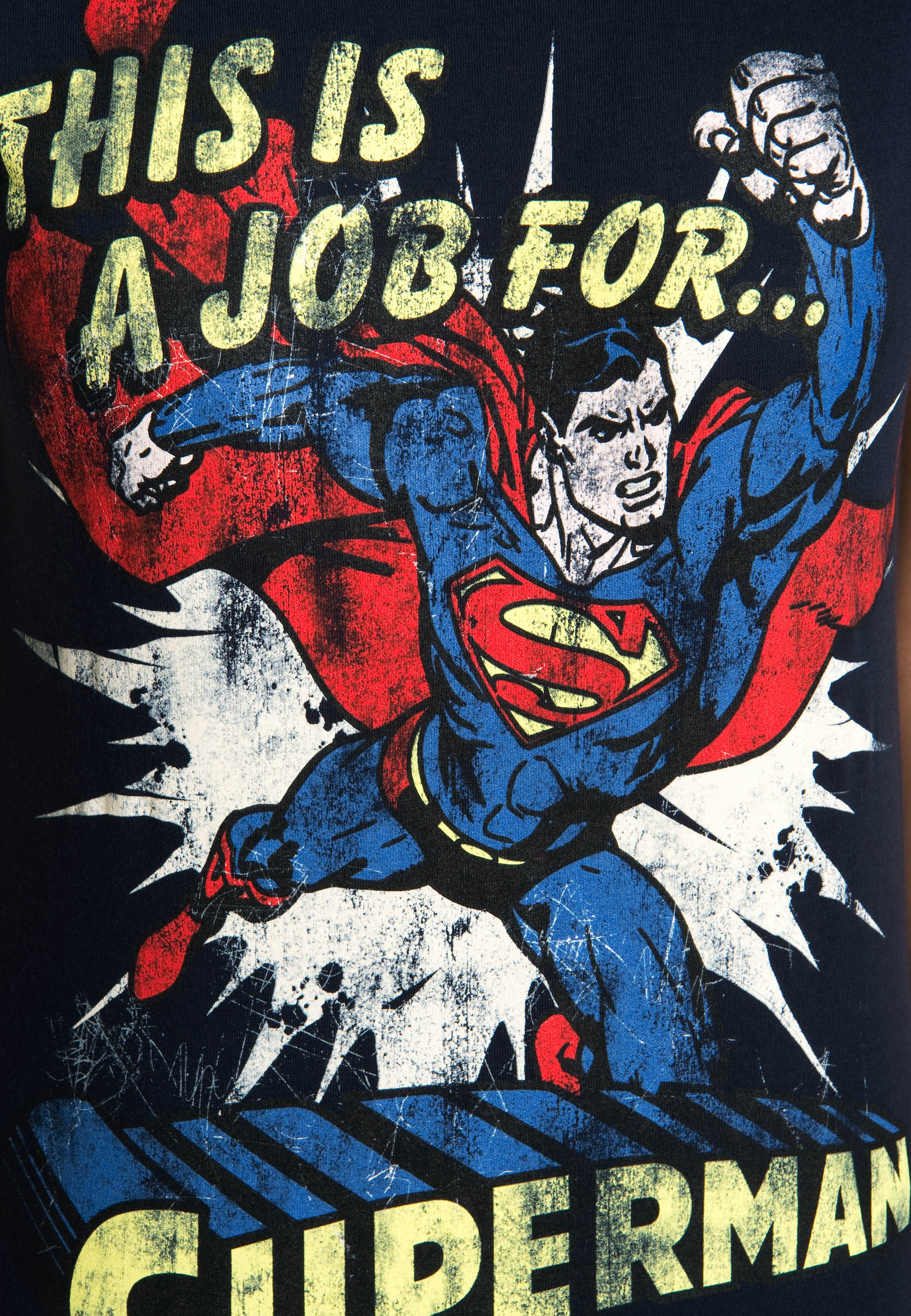 LOGOSHIRT T-Shirt »Superman«, mit lizenzierten Originaldesign