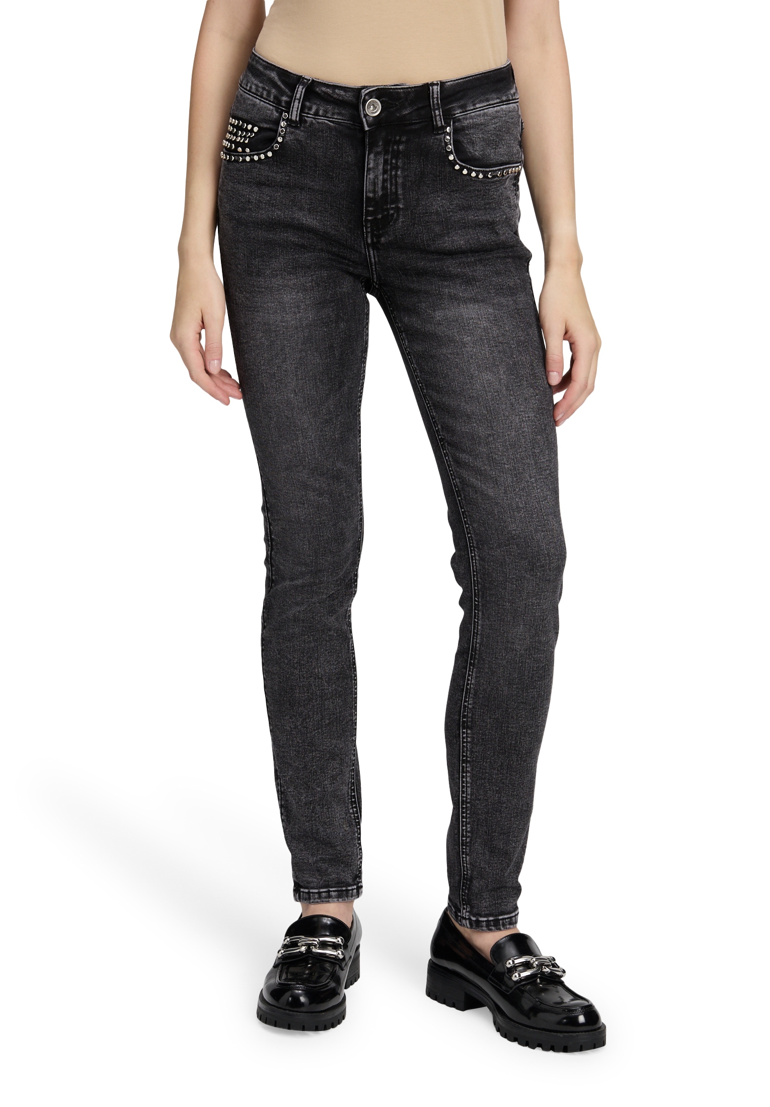 Betty Barclay Slim-fit-Jeans "Betty Barclay Damen Basic-Jeans mit Waschung" günstig online kaufen