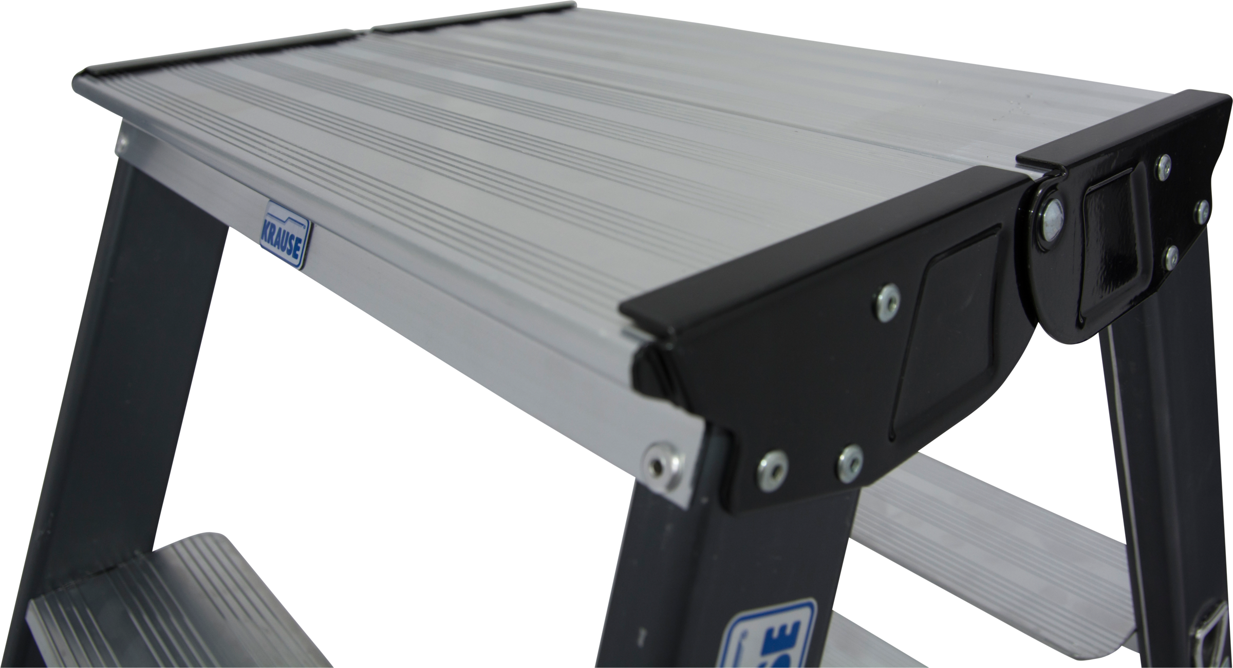 KRAUSE Doppelleiter »SePro D«, Alu eloxiert, 2x8 Stufen, Arbeitshöe ca. 327 cm