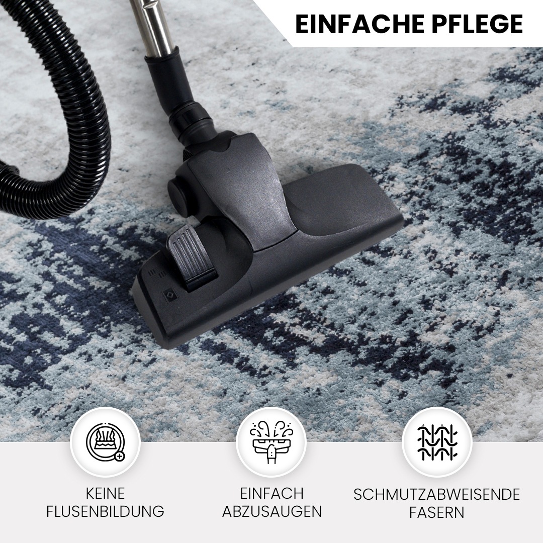 Thumbnail - Livabliss Teppich "HELSINKI" rechteckig 11 mm Höhe Designerteppich in Marmor Optik, Kurzflor Wohnzimmerteppich/Läufer