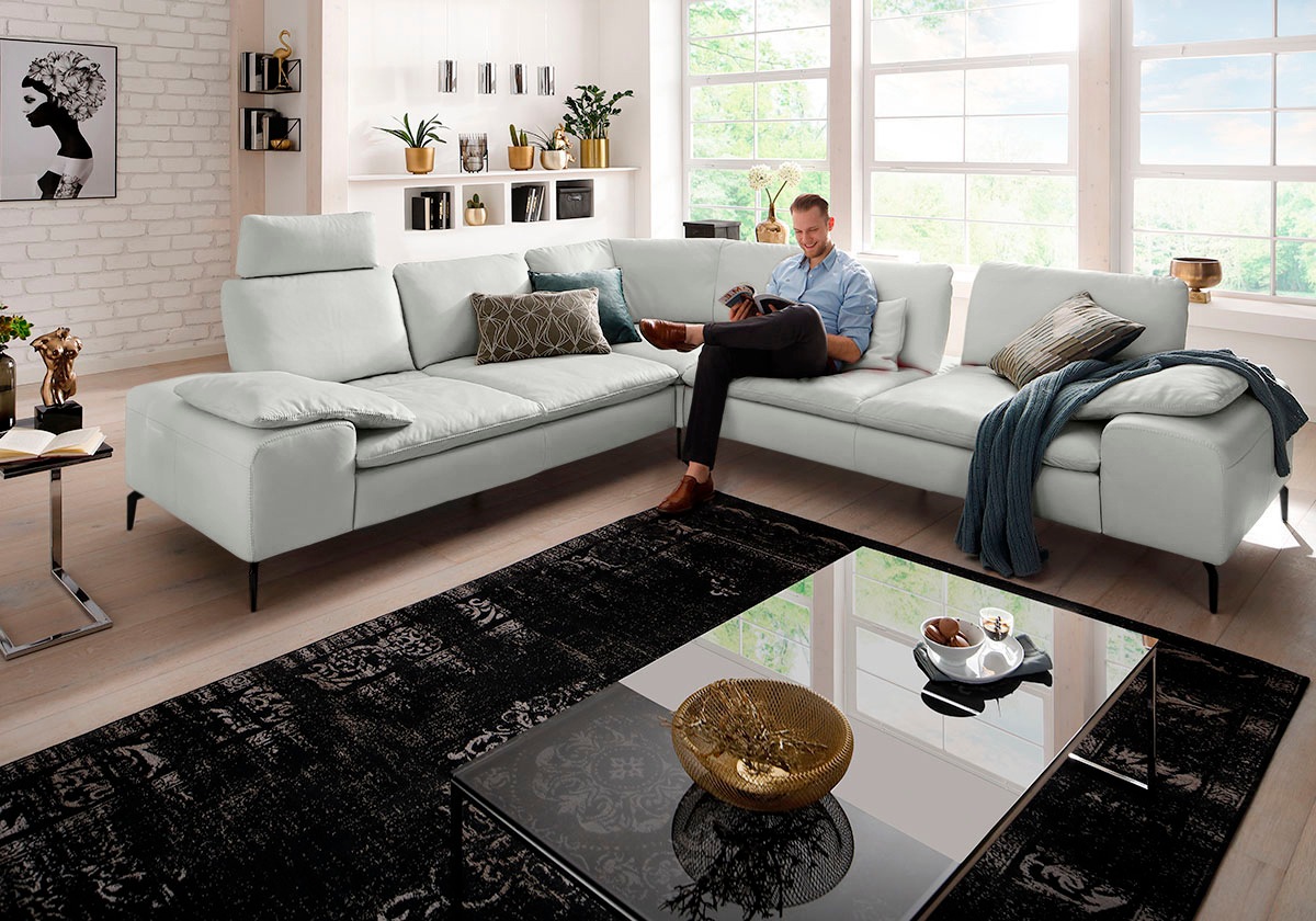 W.SCHILLIG Ecksofa »valentinoo, Designsofa, elegant und bequem, L-Form«, (Set), mit Sitztiefenverstellung, Breite 318 cm