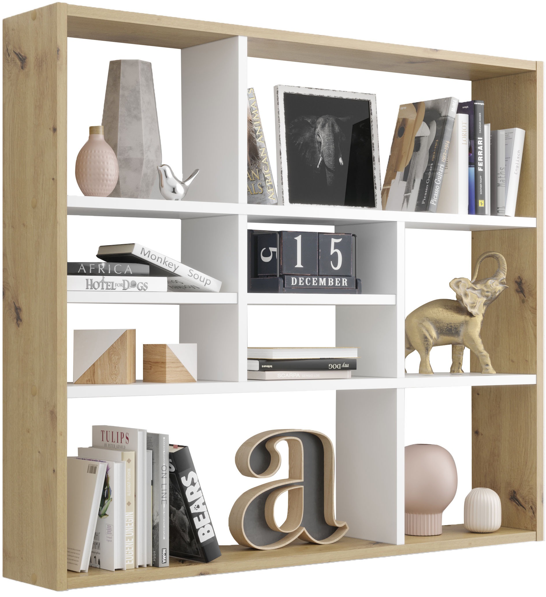 FMD Wandregal "Mika", Regal mit vielen Ablageflächen, 90 cm breit, 78,2 cm günstig online kaufen