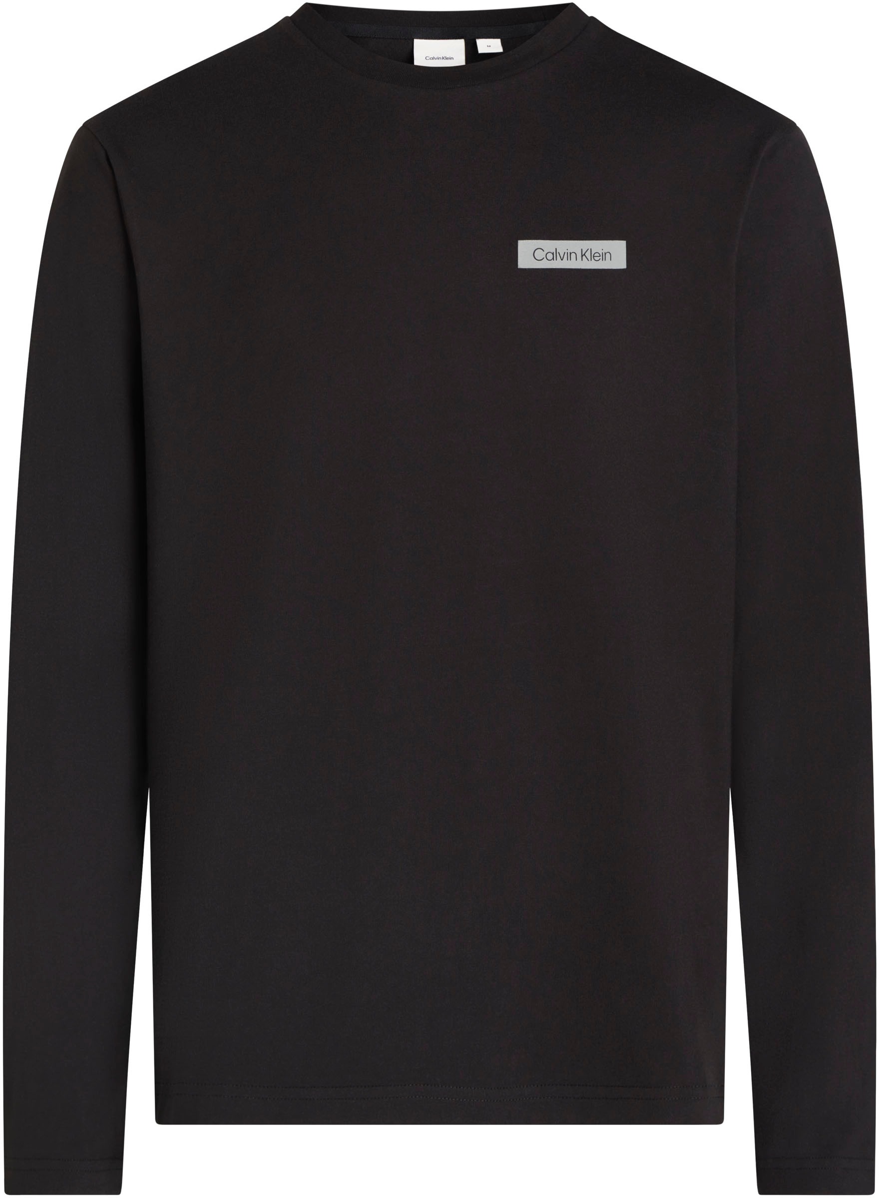 Calvin Klein Big&Tall Rundhalsshirt »BT_STACK COLOR BLOCK LS T-SHIRT«, in Großen Größen mit Logoprint