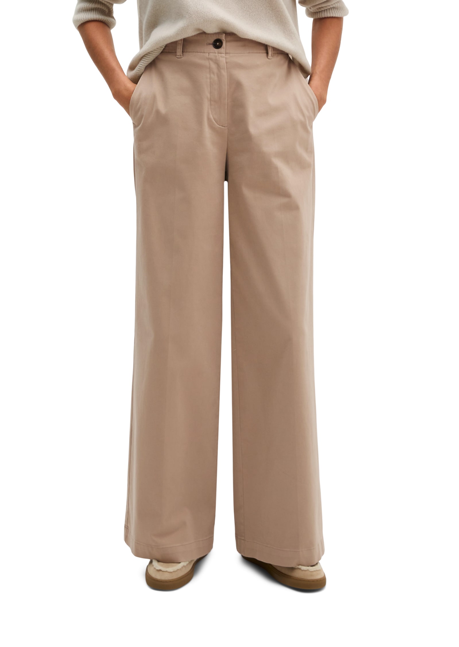 Marc O'Polo Stoffhose  Model Margo wide aus Organic Cotton-Satin-Stretch