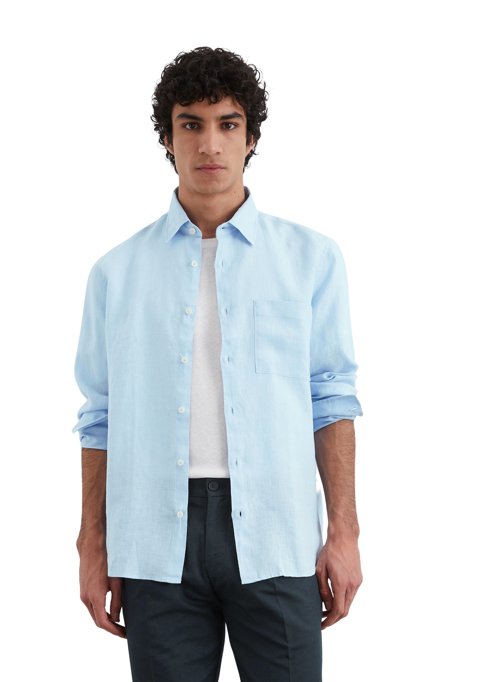 Marc O'Polo Leinenhemd, im klassisch cleanen Look