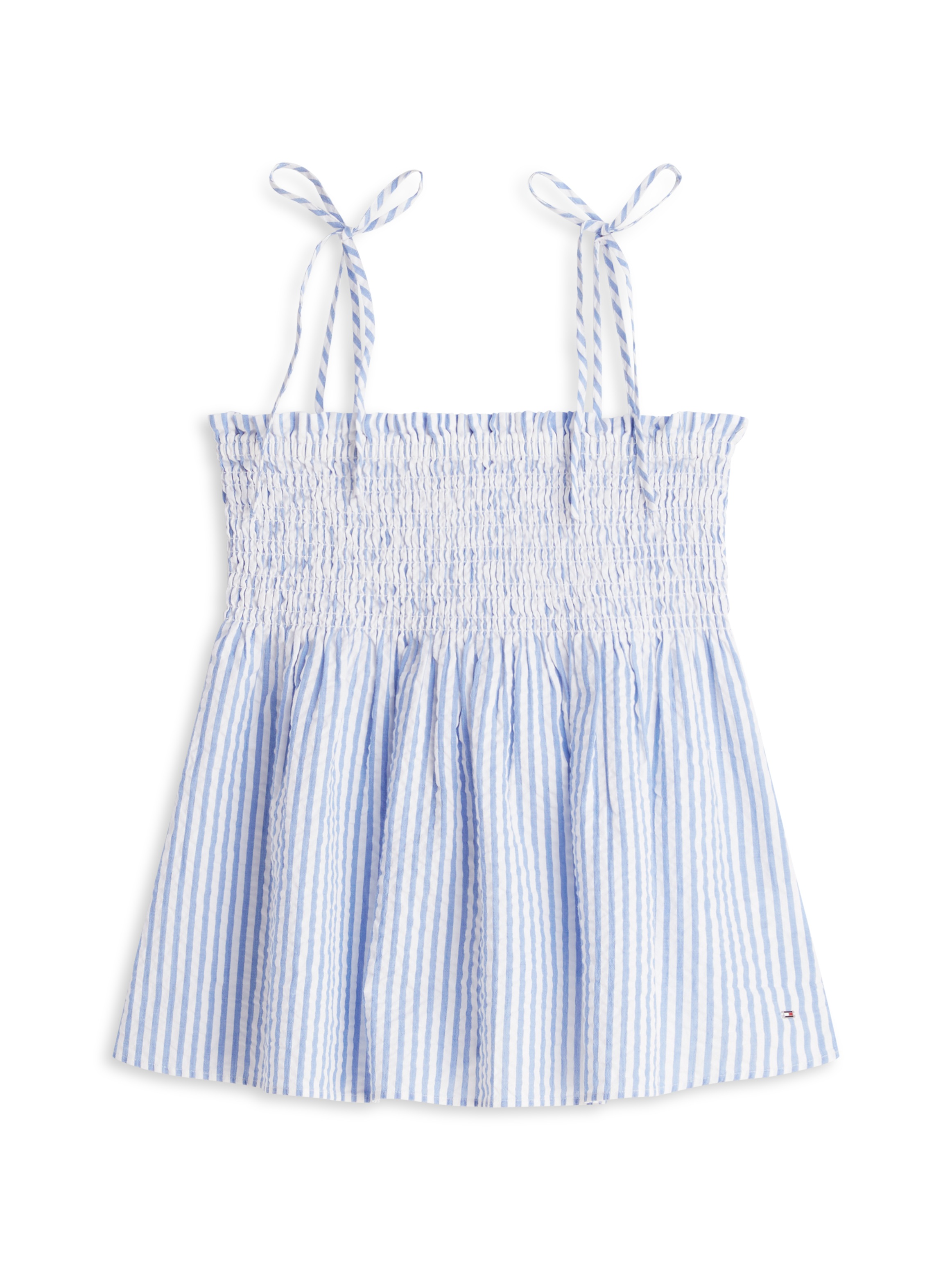 Tommy Hilfiger Smoktop »SWIMSHOP SEERSUCKER SMOCKED TOP« Baumwolle, Träger zum Binden