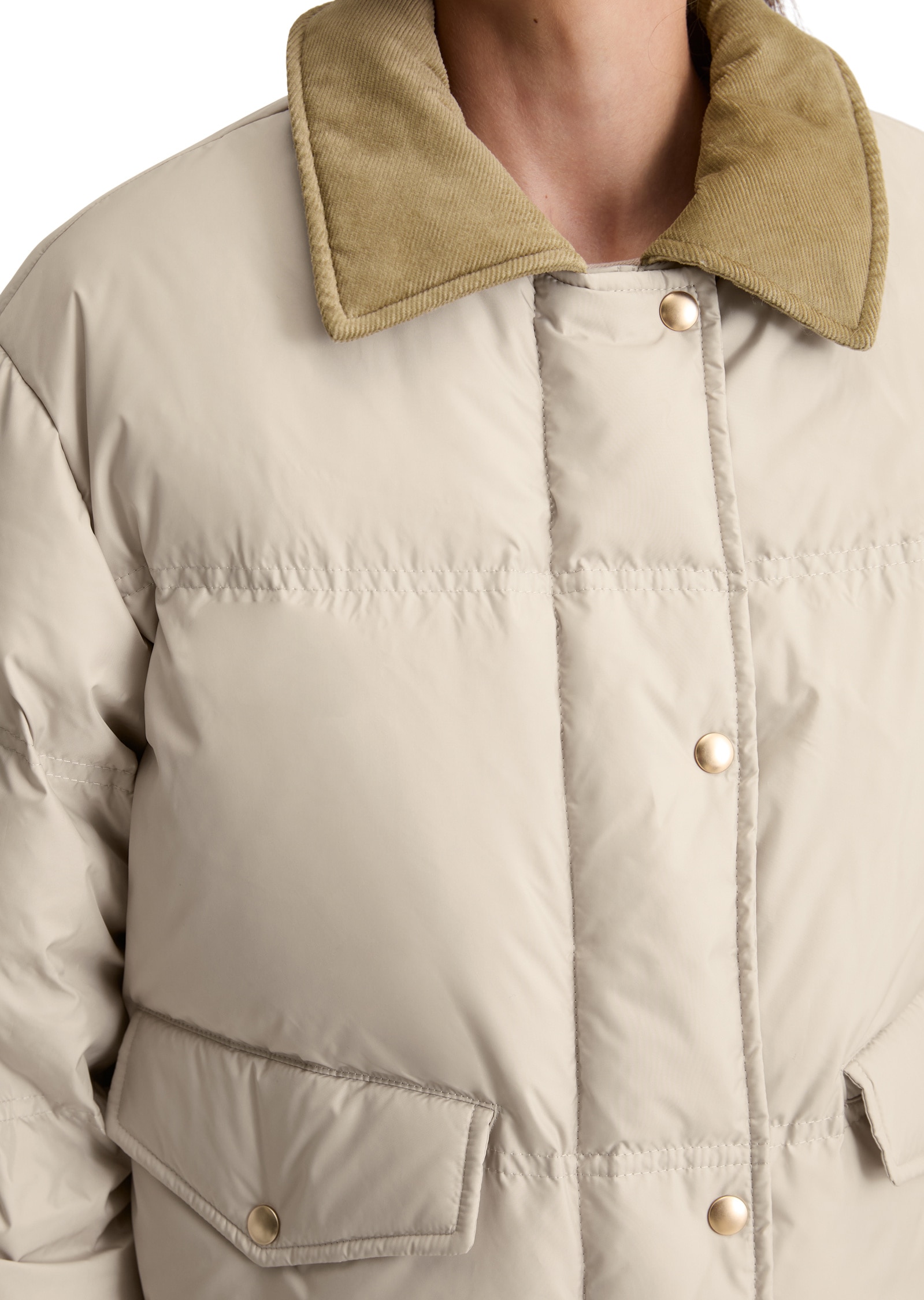 Marc O'Polo Outdoorjacke »im Barnjacket-Stil aus recyceltem Polyester«