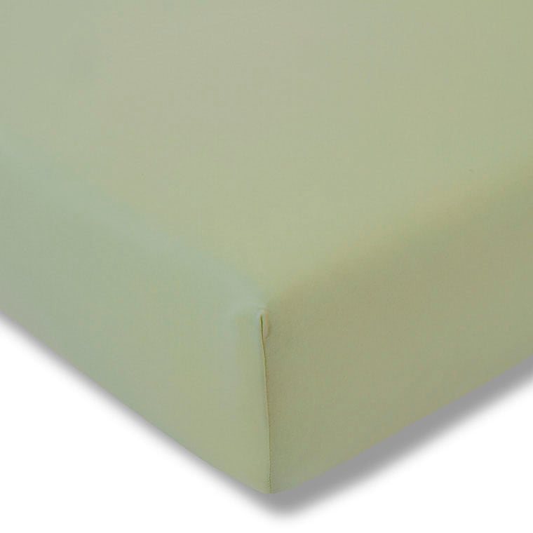 "Spannbettlaken ESTELLA ""Jersey-Stretch-Spannbetttuch"", grün (lind), B:100cm, Jersey-Elasthan, Obermaterial: 97% Baumwolle, 3% Elasthan, Bettlaken