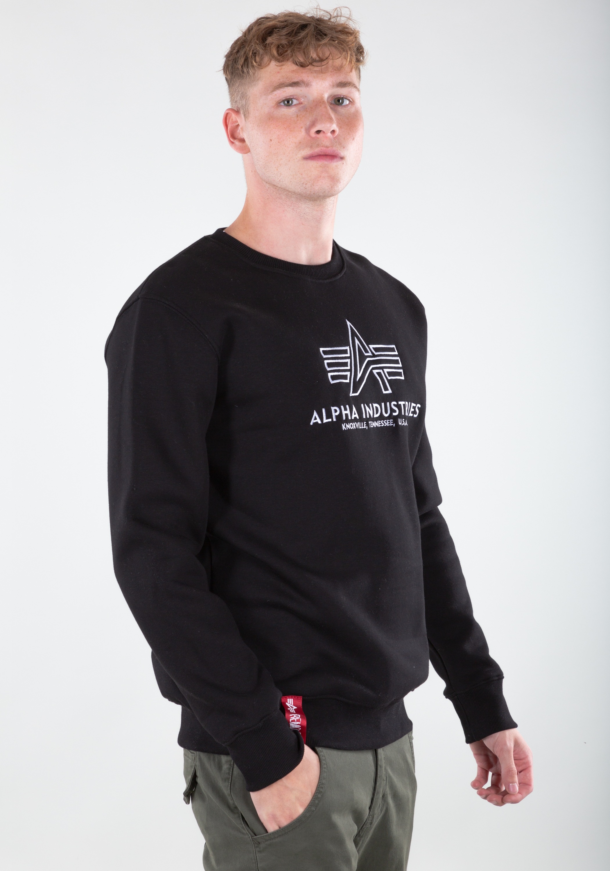 Thumbnail - Alpha Industries Sweater "Basic Sweater Embroidery"