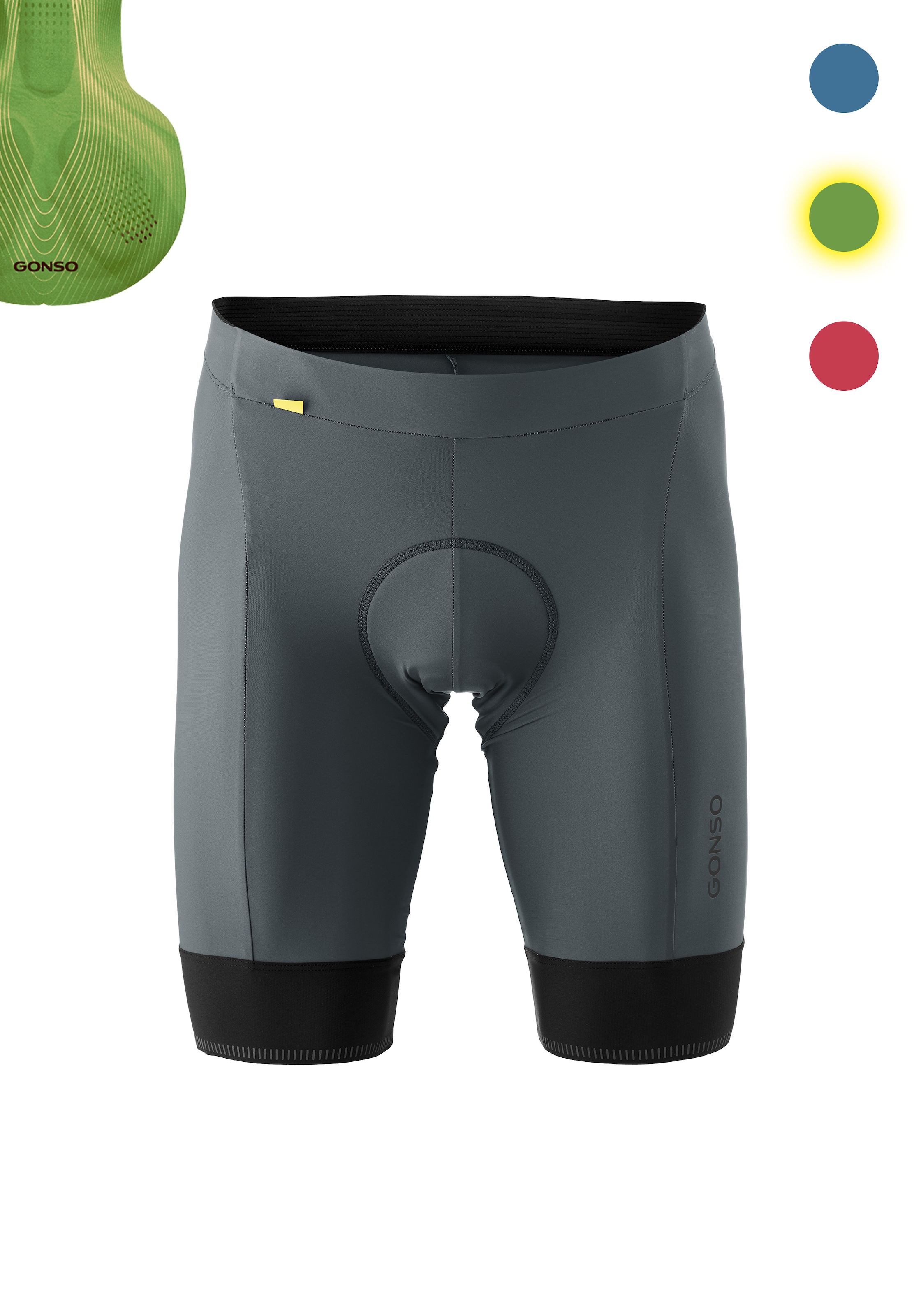 Gonso "SITIVO M" Herren Radhose, Radlerhose mit speziellem Sitzpolster, Tight Fit
