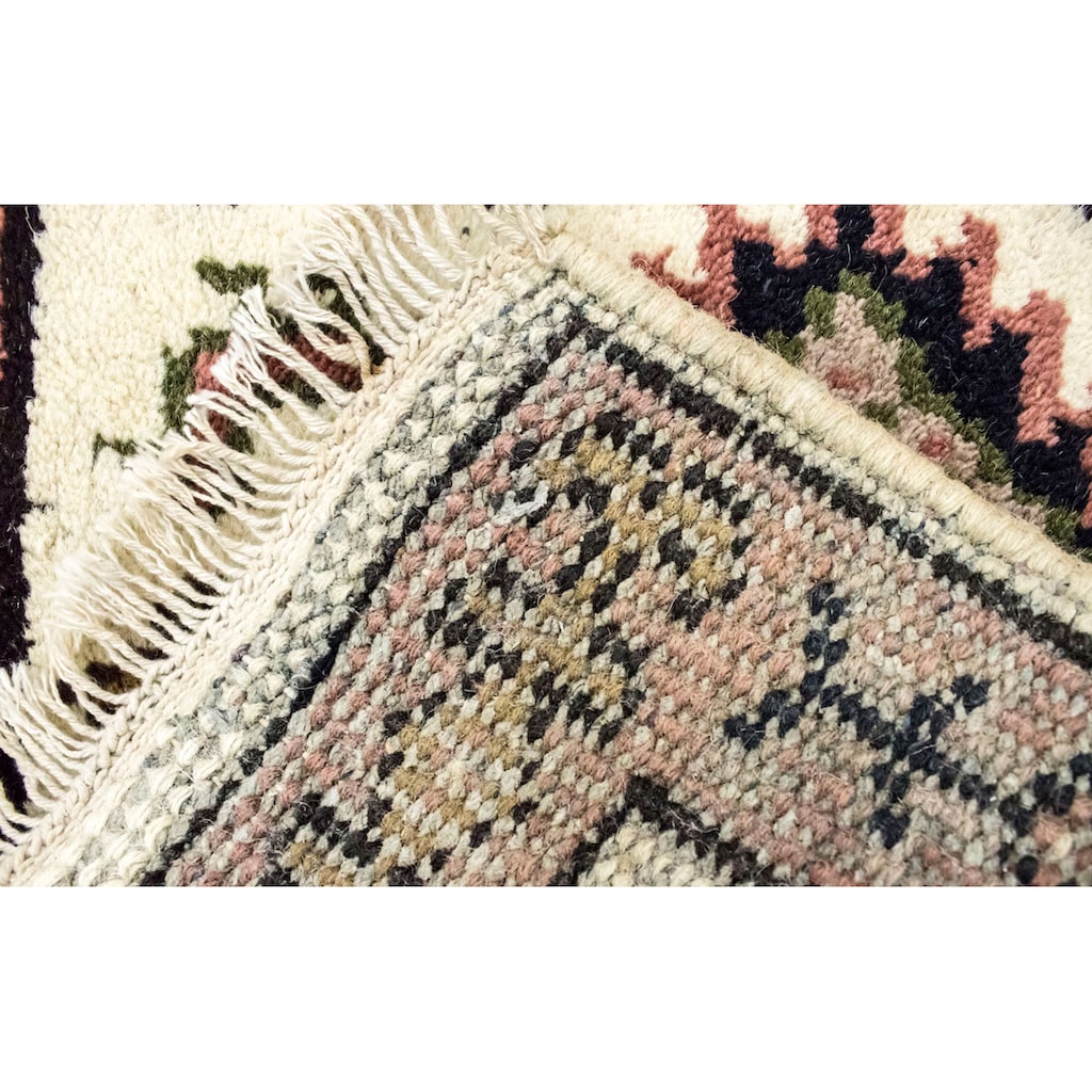 morgenland Wollteppich »Kazak Teppich handgeknüpft beige«, rechteckig
