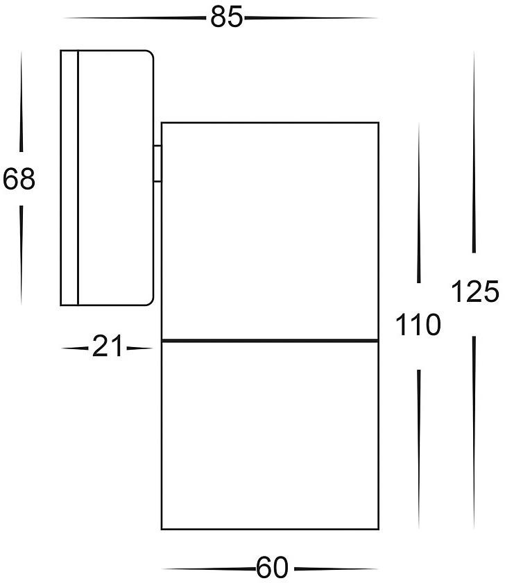 Havit Lighting Wandleuchte »TIVAH«, 1 flammig, Leuchtmittel GU10 | ohne Leuchtmittel