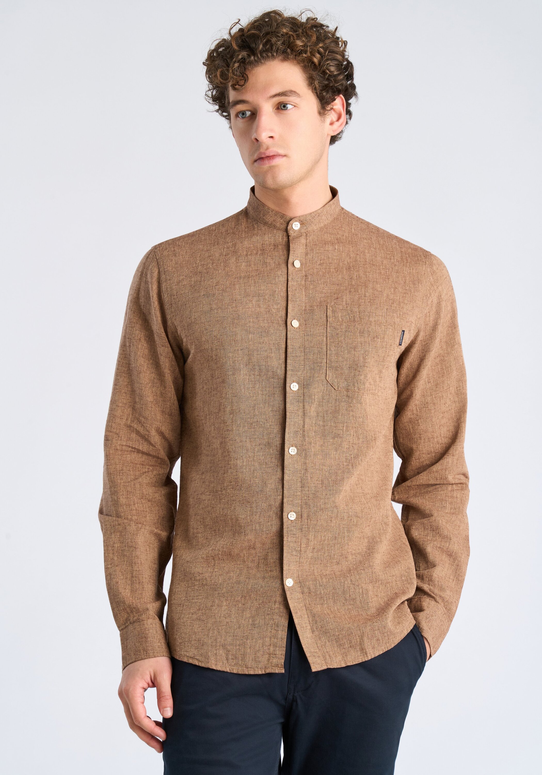 LINDBERGH Leinenhemd "Leinenhemd (Langarm) Relaxed Fit"