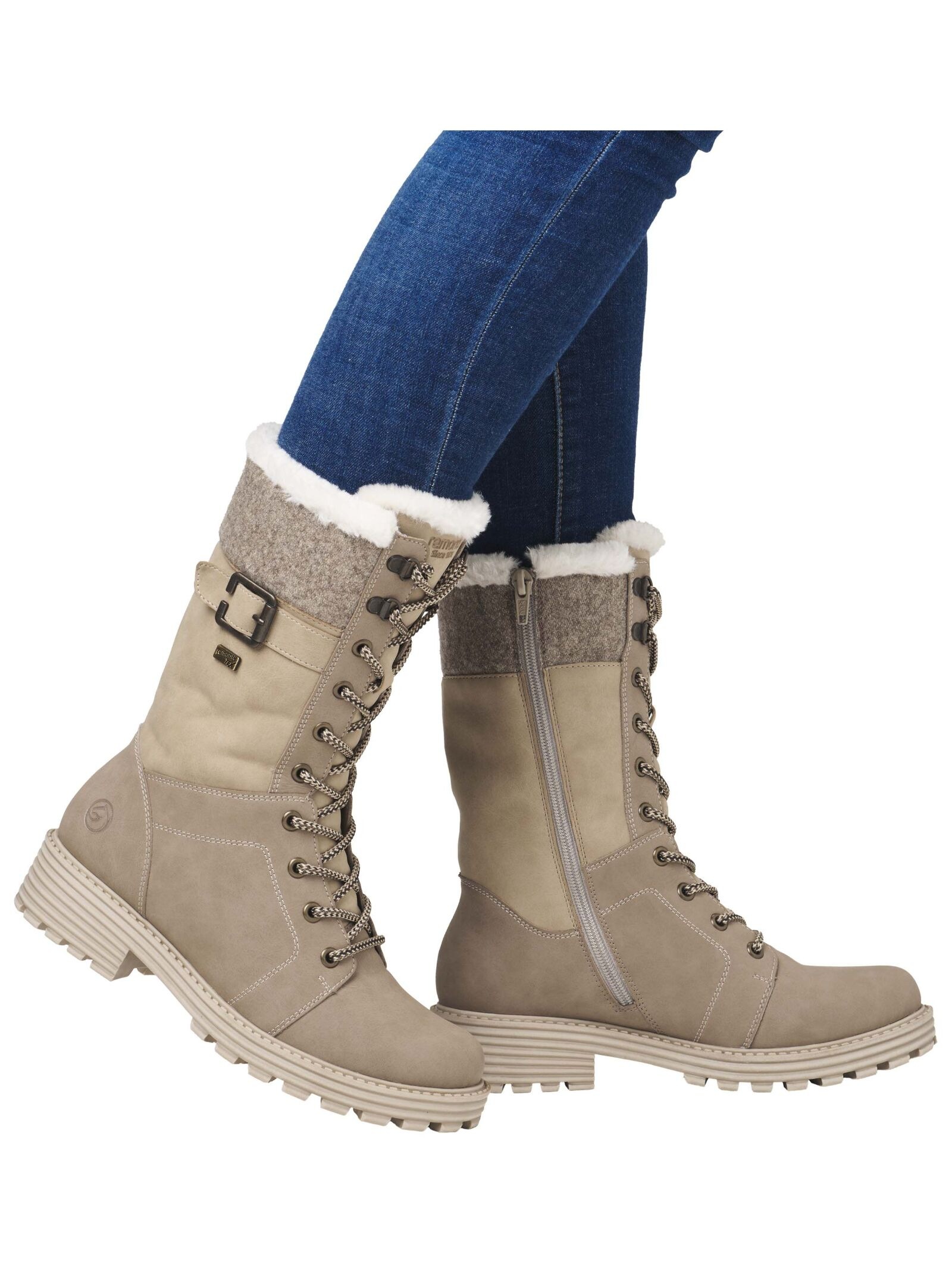 Remonte Schnürstiefelette »Remonte Stiefelette Veloursleder«