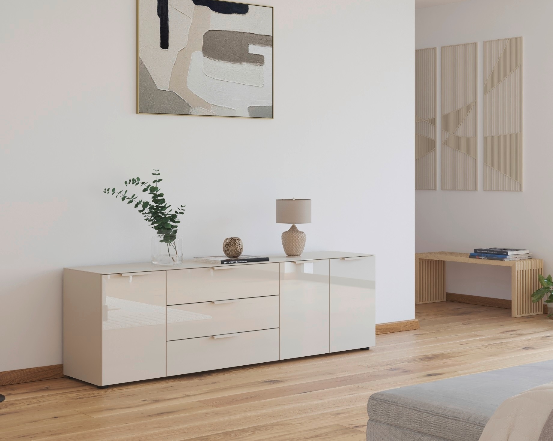 rauch Kombikommode "Kommode Türkommode Sideboard Kombikommode FLIPP mit Gla günstig online kaufen
