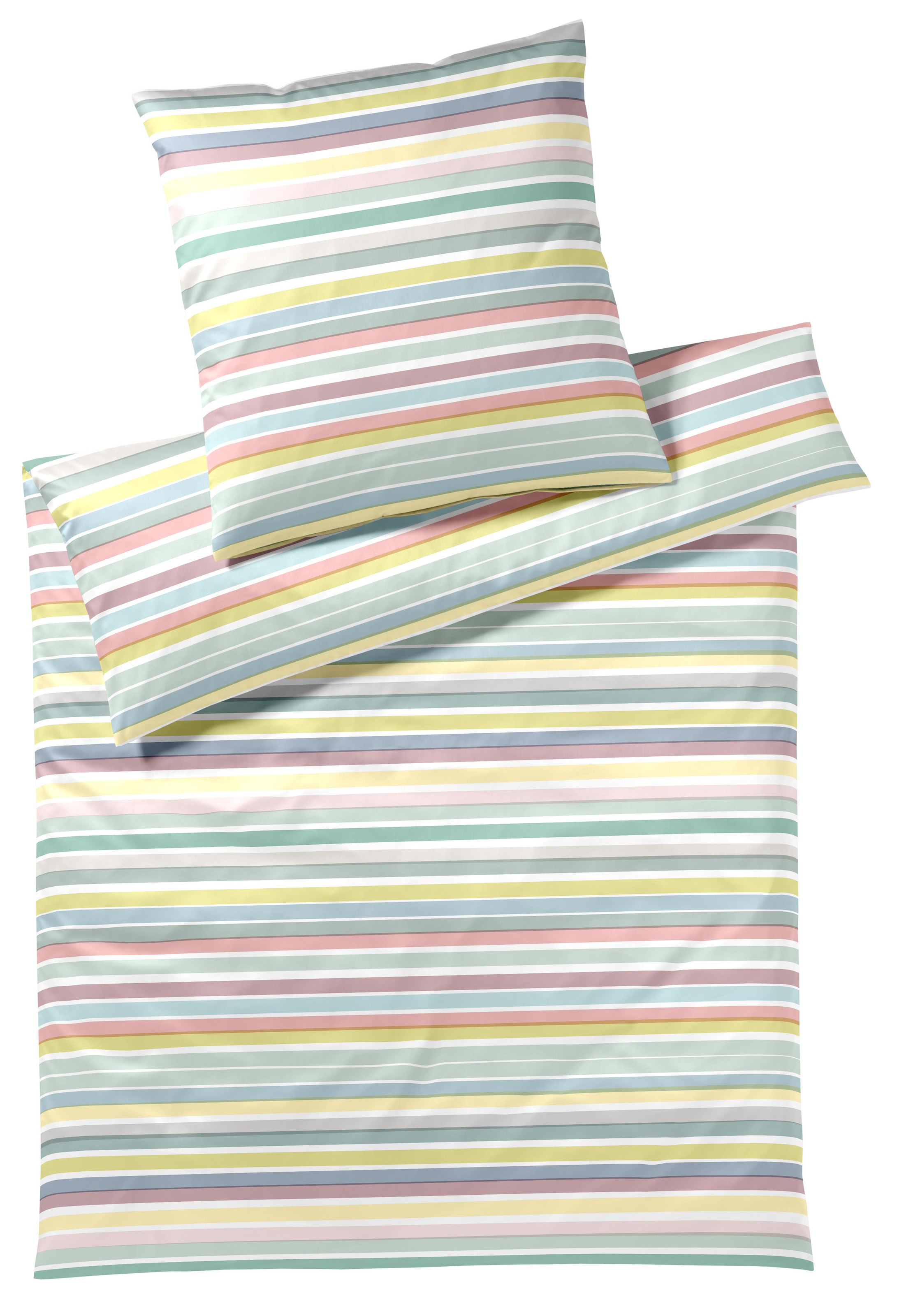 Elegante Bettwäsche "Tapes" 2 Stk. tlg. angenehmes Hautgefühl günstig online kaufen