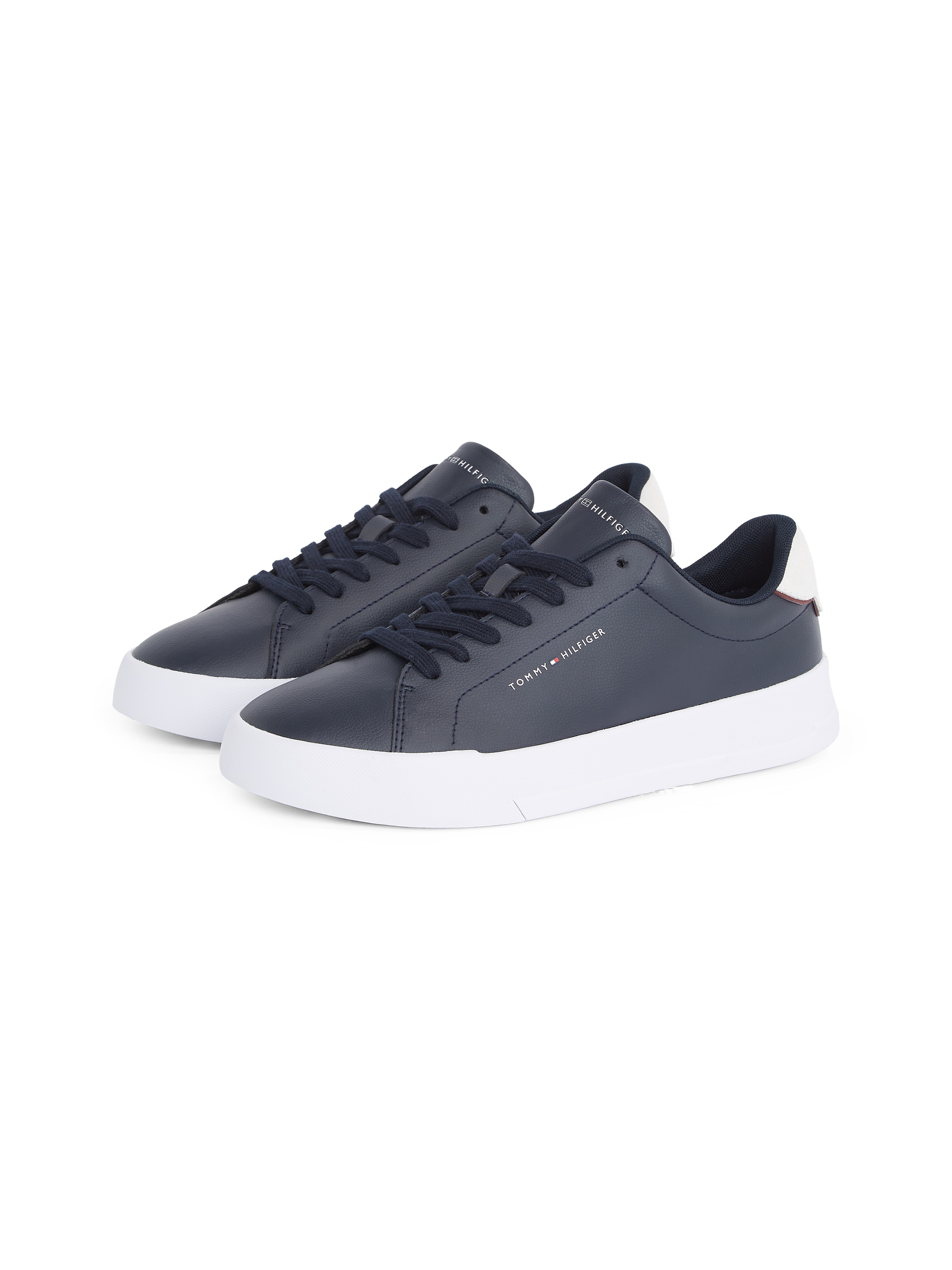 Tommy Hilfiger Plateausneaker "TH COURT LTH DETAIL ESS", Freizeitschuh, Hal günstig online kaufen