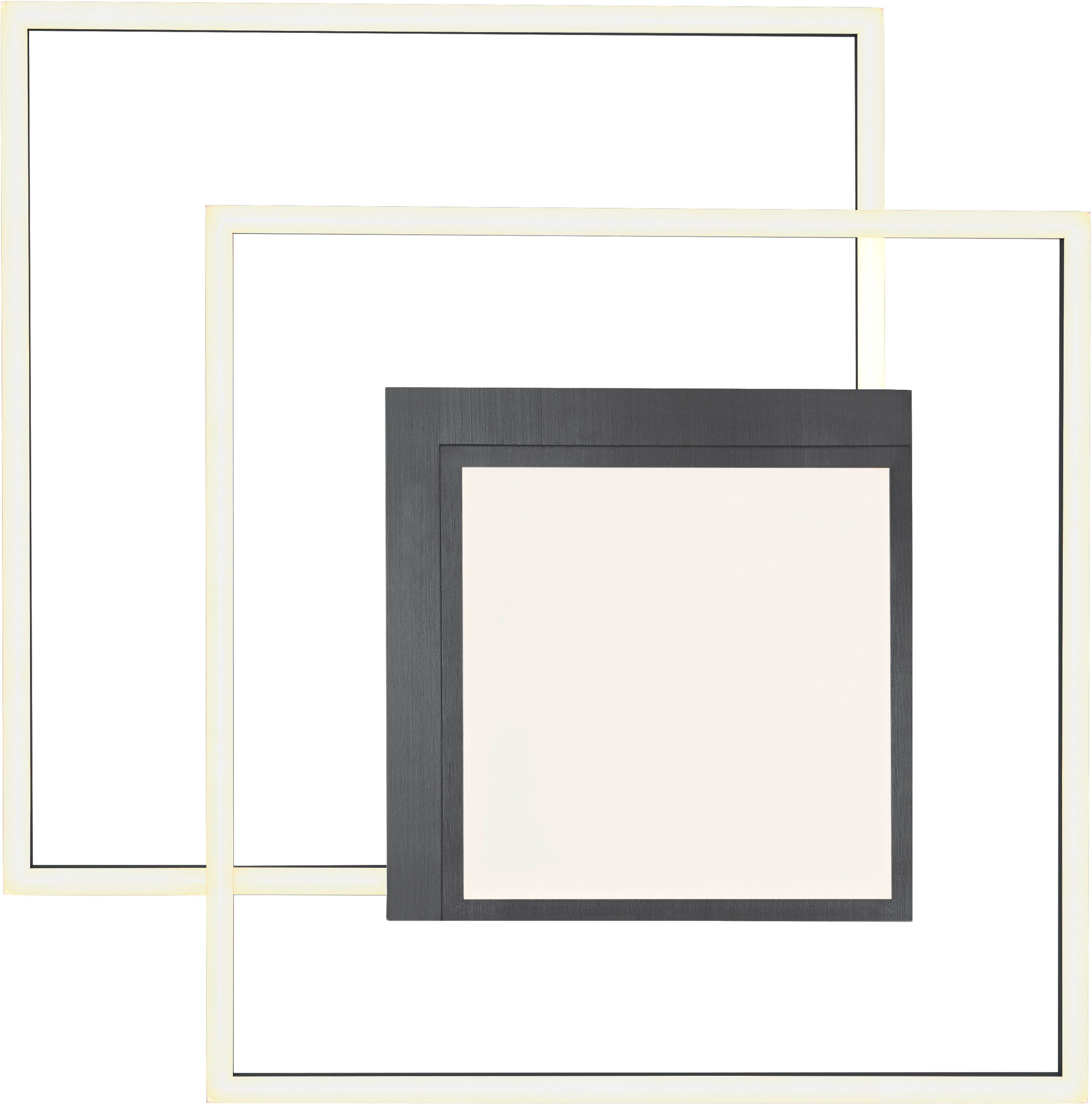 HELL höllisch gutes Licht LED Deckenleuchte »KARO« LED-Modul 1 Stk. warmweiß - kaltweiß Fernbedienung, CCT