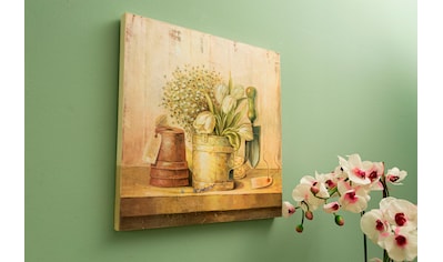 Wandbild »Elin«, Wanddeko, Motiv Blumen, 50x50 cm, Wohnzimmer