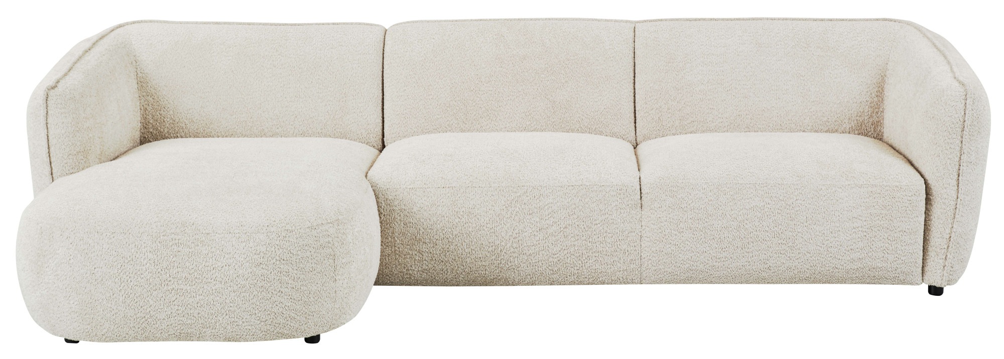 Home affaire Ecksofa "OSTRUP Rundsofa, L-Form, Naturtöne, Boucle" Breite 28 günstig online kaufen