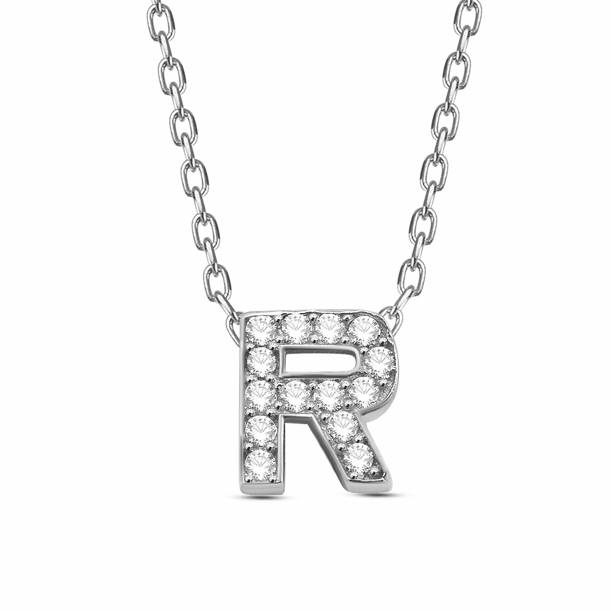 Kette mit Anhänger »Buchstabe R 925/- Sterling Silber«