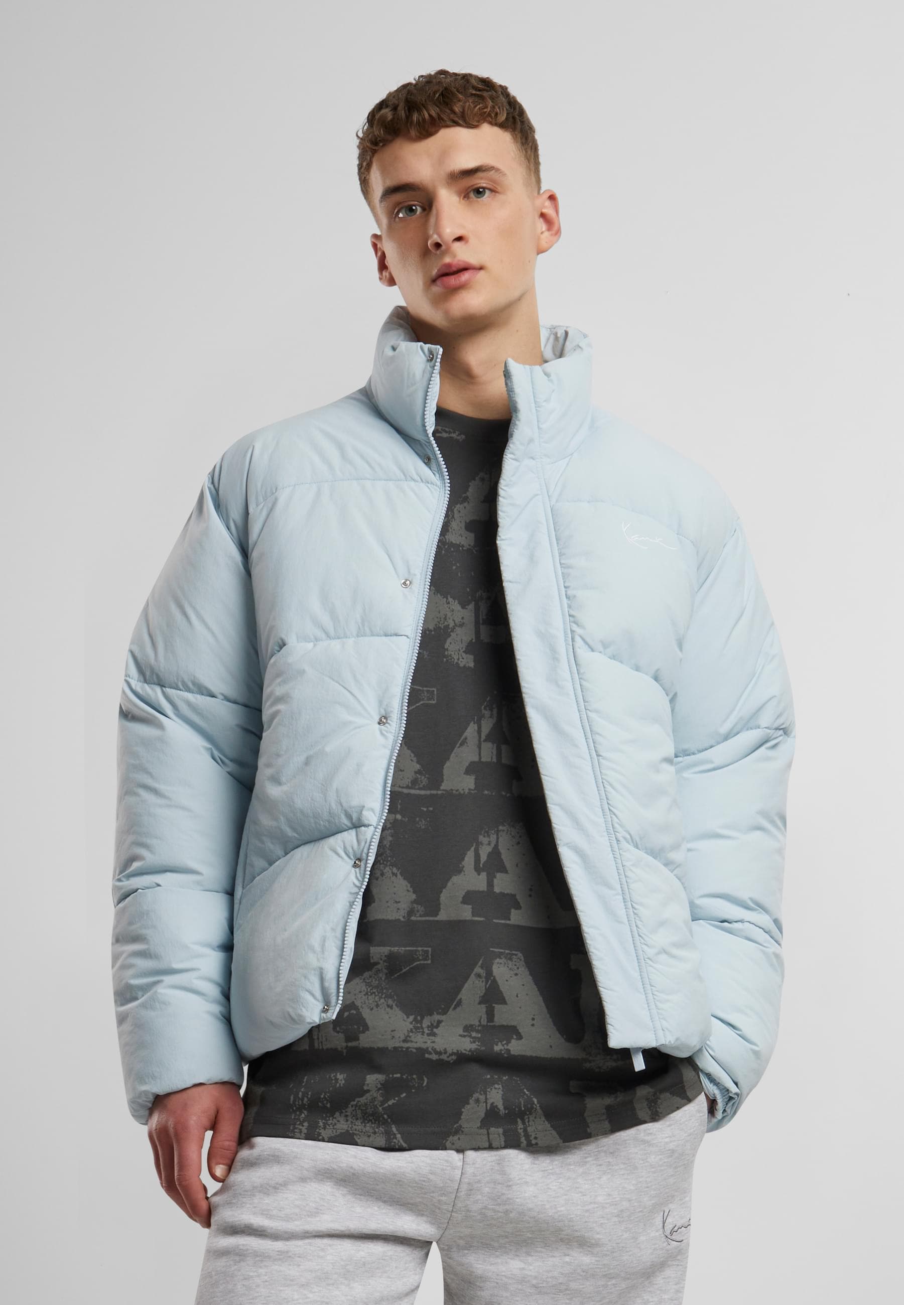 Karl Kani Winterjacke »Karl Kani Karl Kani Small Signature Puffer Jacket«, (1 St.), ohne Kapuze