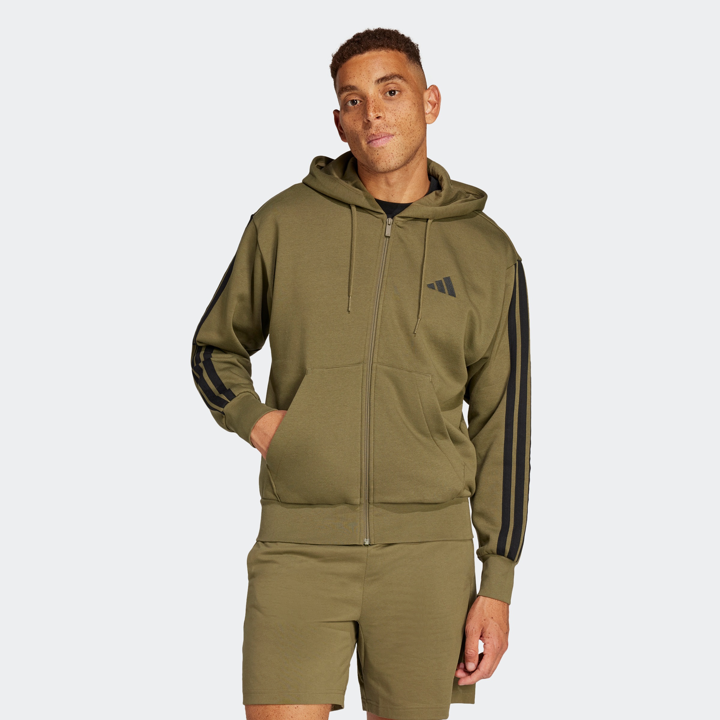 adidas Sportswear Kapuzensweatshirt "M 3S FL FZ HD" günstig online kaufen