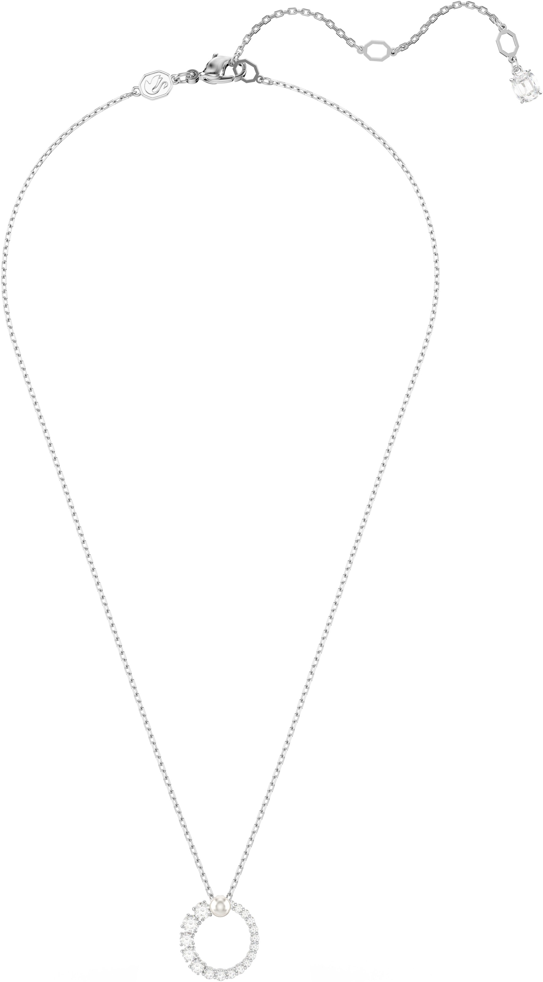 Swarovski Kette mit Anhänger »Schmuck Geschenk Halskette Matrix, 5688751, 5692265«, mit Swarovski® Zirkonia (synth.) - mit Swarovski® Perle