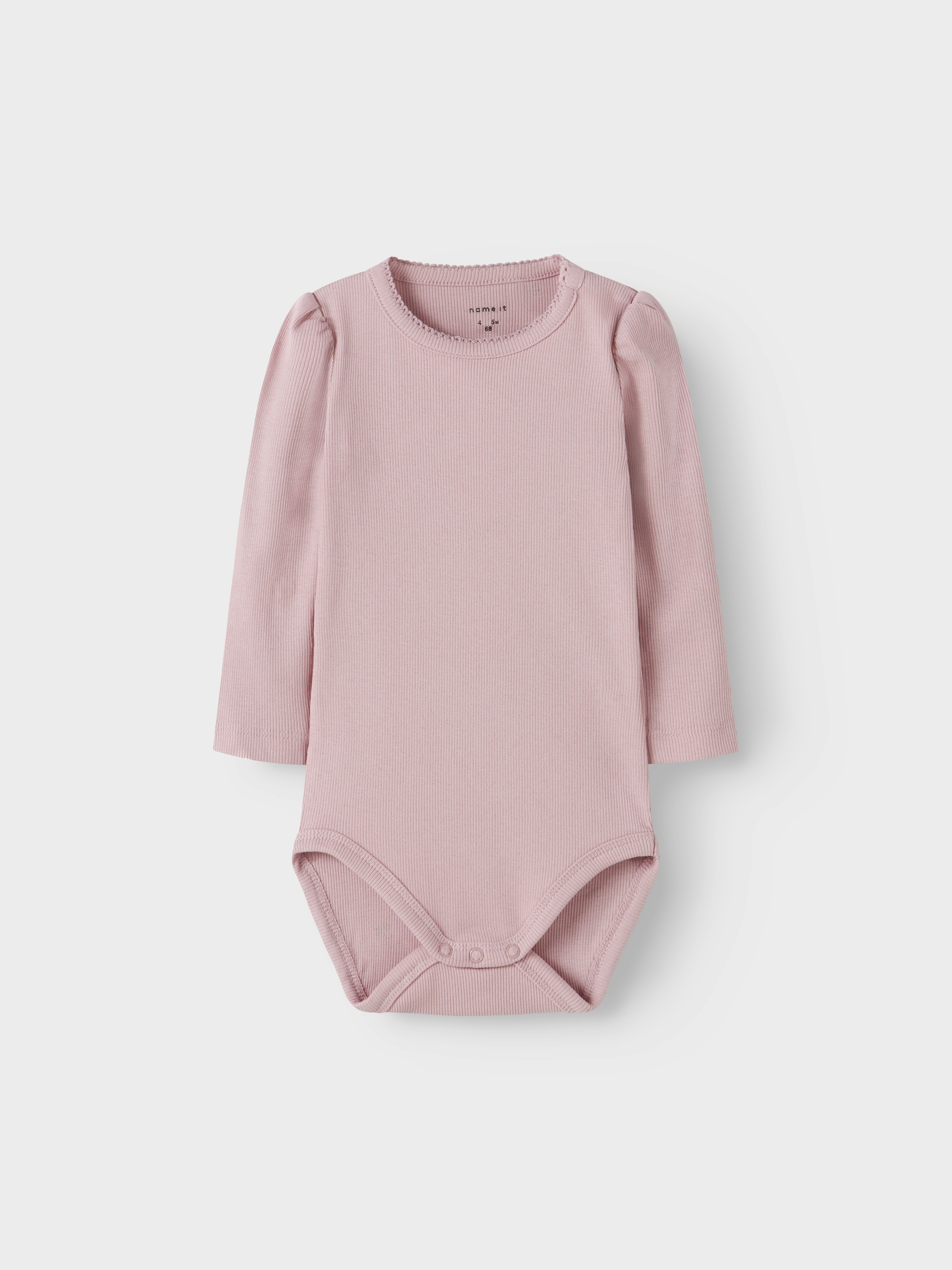 Name It Langarmbody »NBFNUTTI 2P LS BODY NOOS« Packung, 2 Baumwollmischung, bedruckt und uni im Set