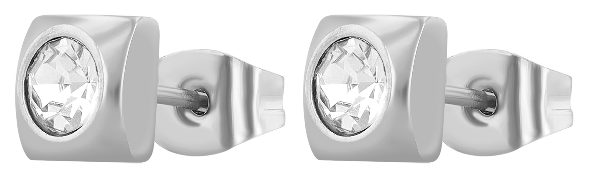 Adelia´s Paar Ohrhänger "Damen Ohrringe – Ohrstecker aus Edelstahl mit Stra günstig online kaufen