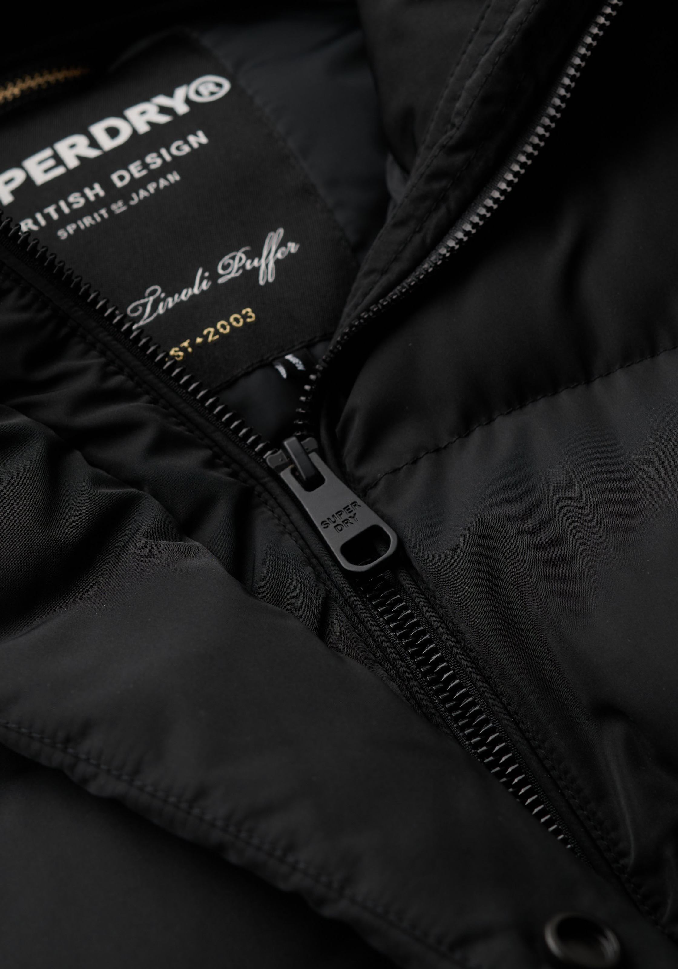 Superdry Steppjacke »Longline Hooded Puffer Jacket«