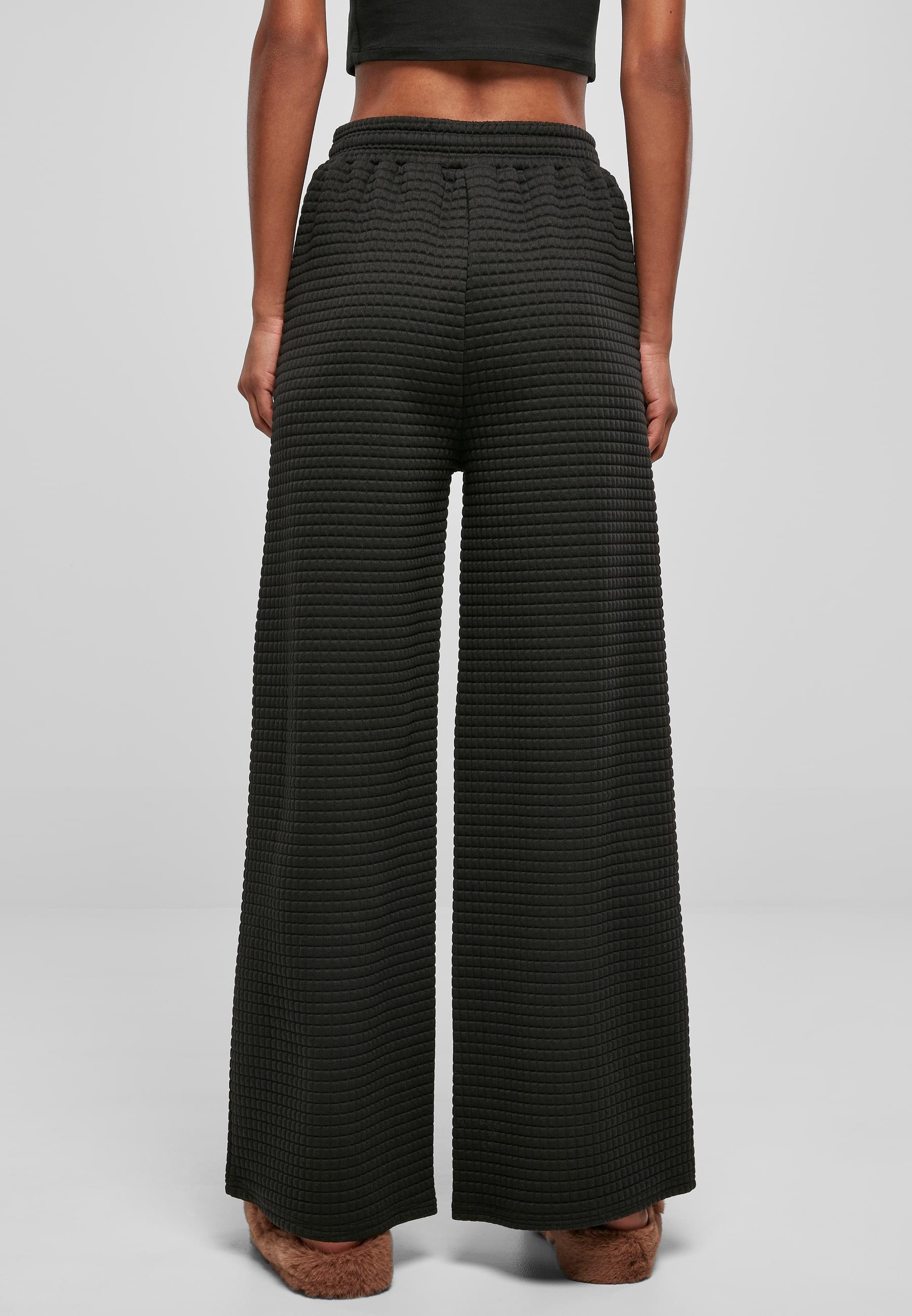 URBAN CLASSICS Stoffhose »Urban Classics Damen Ladies Quilte Wide Leg Sweat Pants«, (1 tlg.)