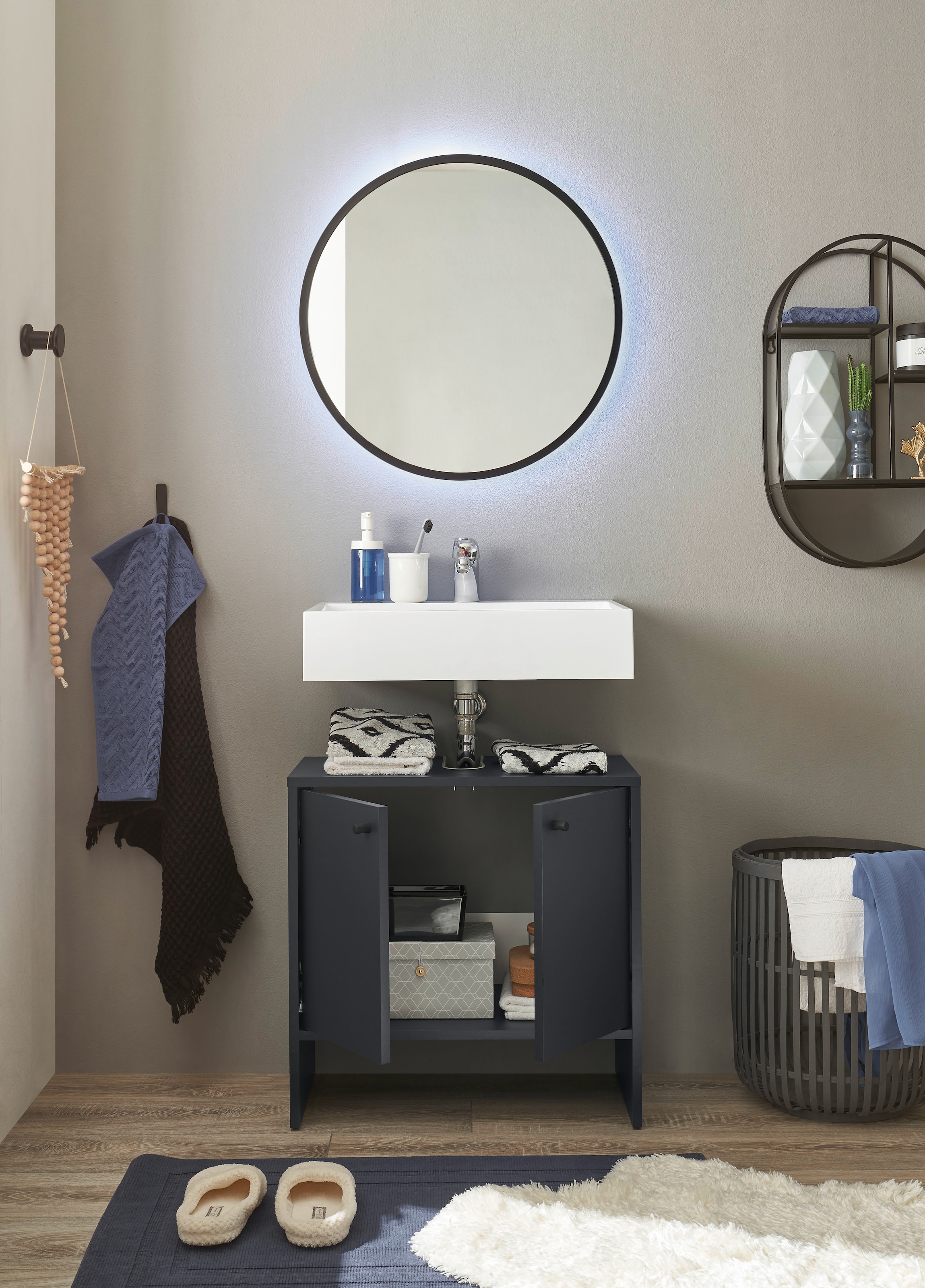 BASIC by Balculina Waschbeckenunterschrank »Kairo« 1 Stk. tlg. Moderne Farbauswahl