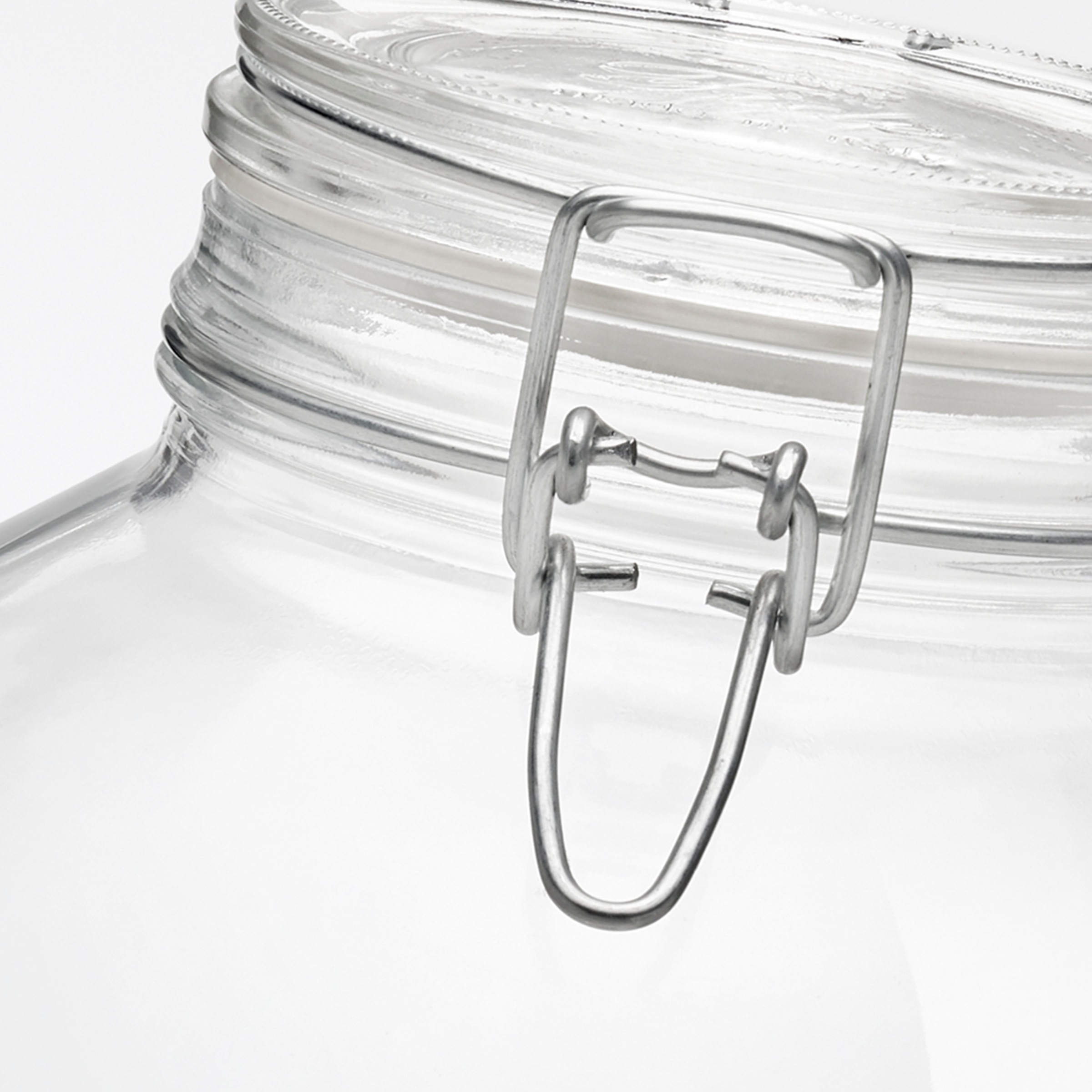 Bormioli Rocco Vorratsglas »Fido«, (1 tlg., 1 x 4,0l Fassungsvermögen), luftdicht verschließbar, mit Bügelverschluß