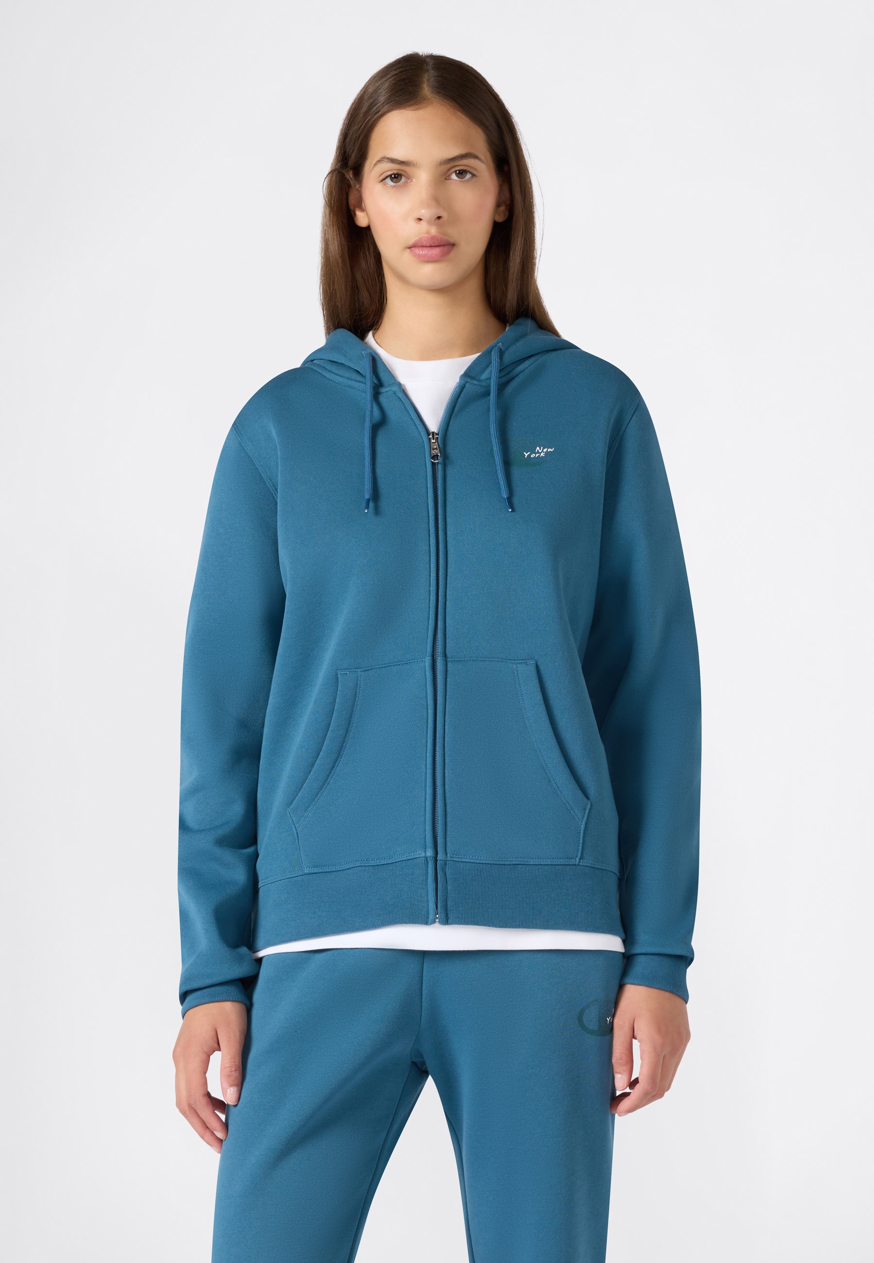 Champion Kapuzensweatjacke "SPORTWEAR ZIP-UP HOODIE Slim Fit" mit durchgehendem Reißverschluss, körpernahe Passform