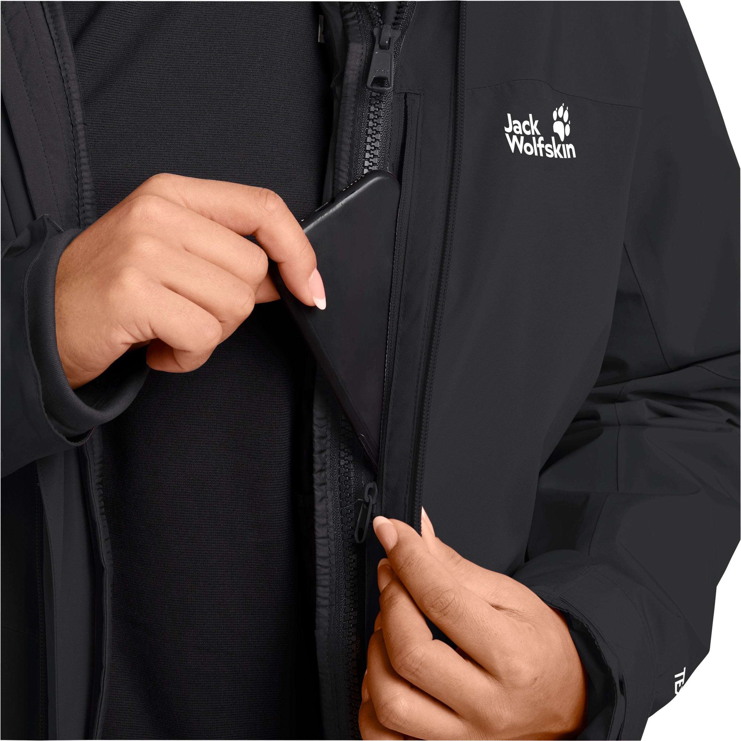 Jack Wolfskin 3-in-1-Funktionsjacke, 3in1, wasserdicht, Übergangsjacke
