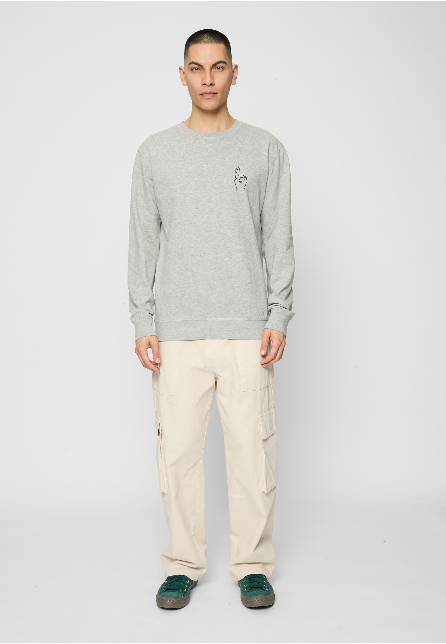 MisterTee Rundhalspullover »MisterTee Easy Sign Crewneck«, (1 tlg.)