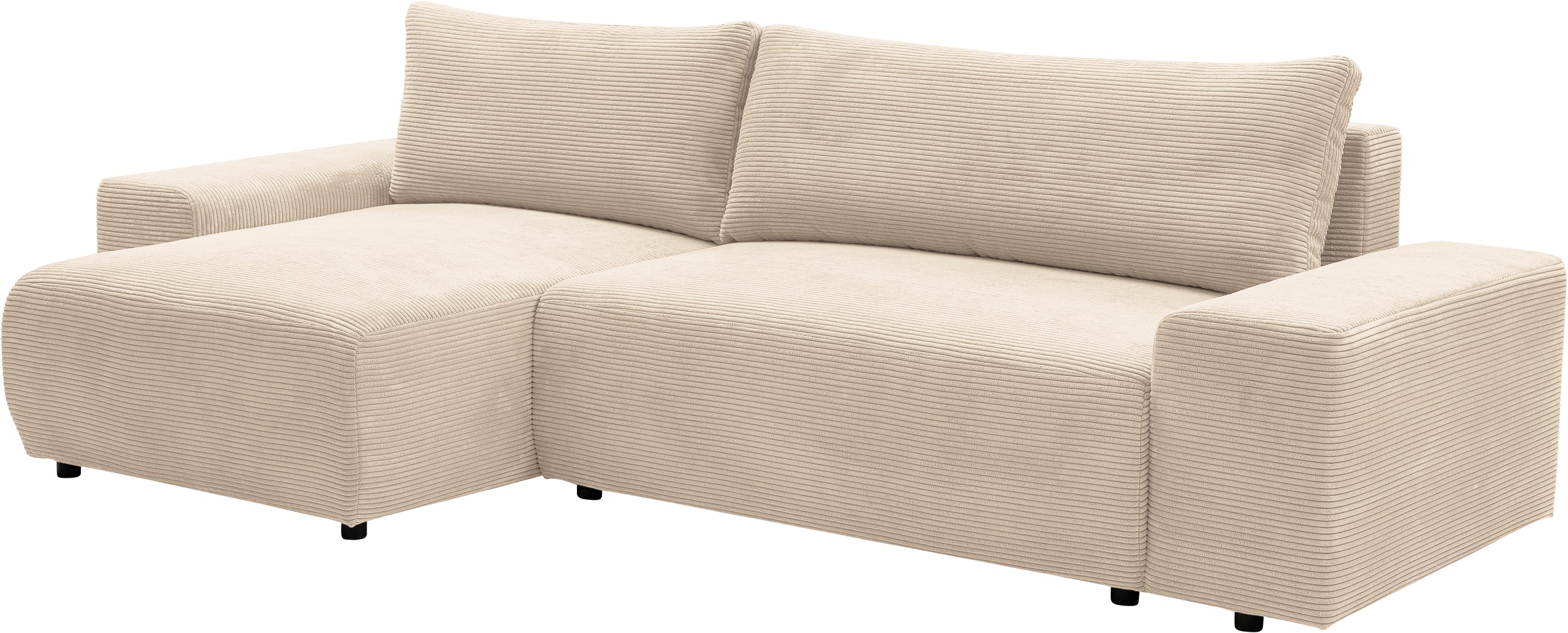 WERK2 Ecksofa »Amsterdam, zeitlos und elegant, Breite 300cm, L-Form«, Design Ecksofa mit hohem Komfort, Schlaffunktion & Bettkasten