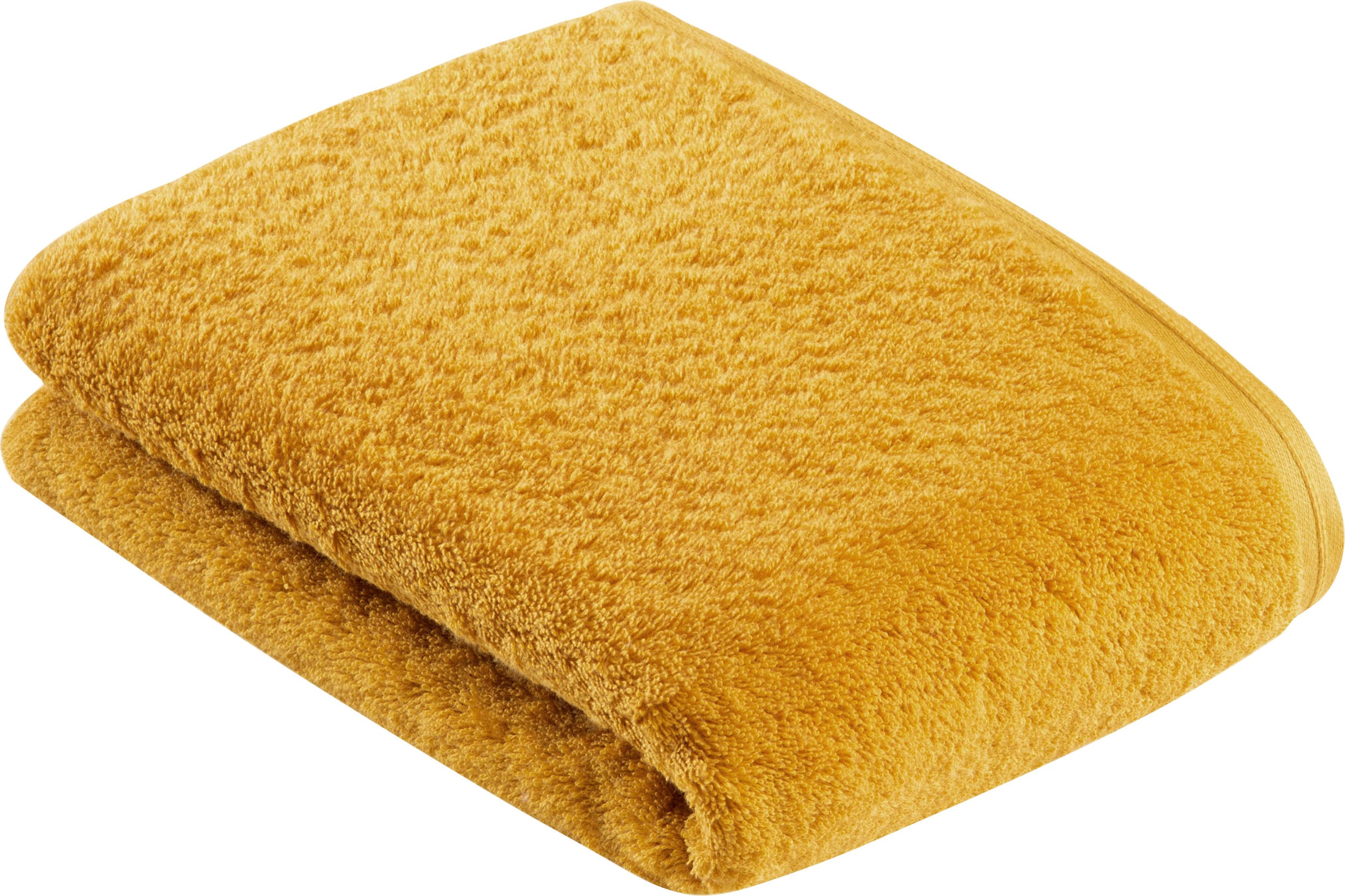 Badetuch VOSSEN, B:67cm L:140cm, gelb, Webfrottier, Obermaterial: 100% Baumwolle, Handtücher, "Vegan Life", 100% vegan