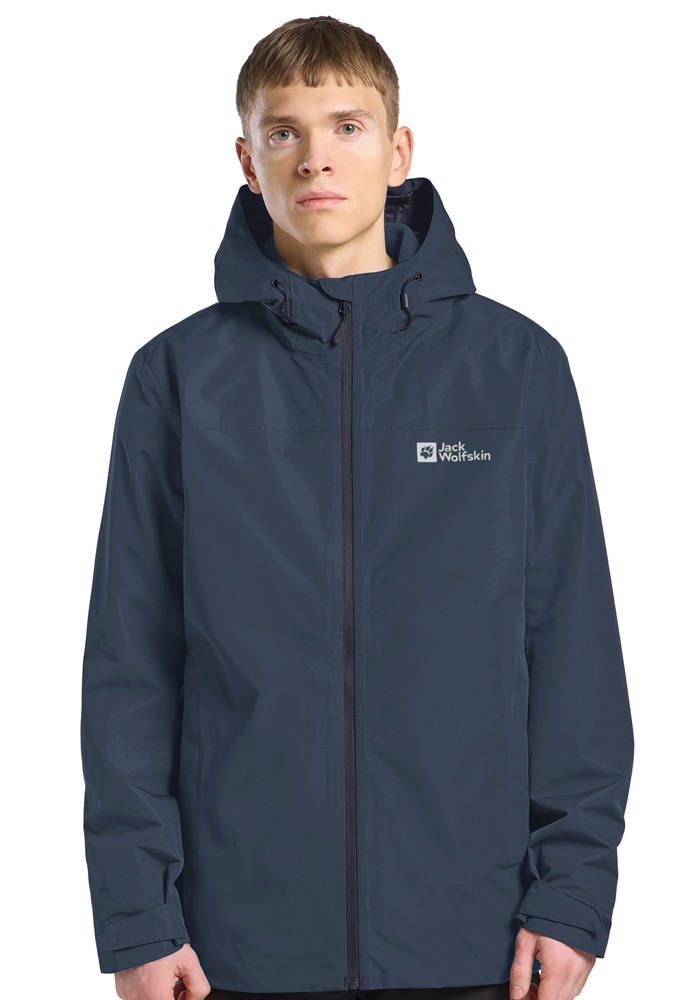 Jack Wolfskin 3-in-1-Funktionsjacke »MOONRISE 3IN1 JKT W«, mit Kapuze, 3in1, atmungsaktiv, Übergangsjacke