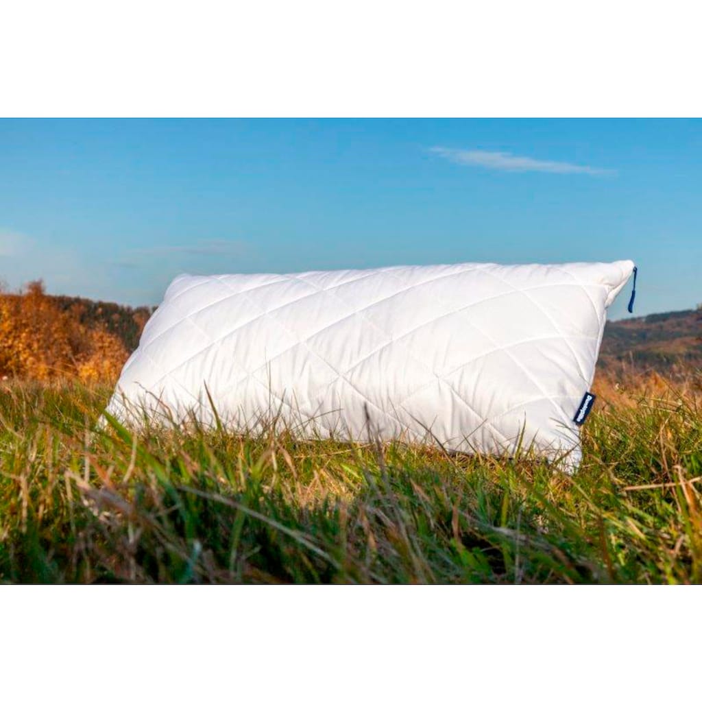 Dunlopillo Microfaserkissen »Home, Kissen ist Allergikerfreundlich, weich und atmungsaktiv«, Füllung: Polyester, Bezug: Polyester, (1 St.), Kopfkissen 40x80 cm, 80x80cm, ergonomisch, strapazierfähig, hochwertig