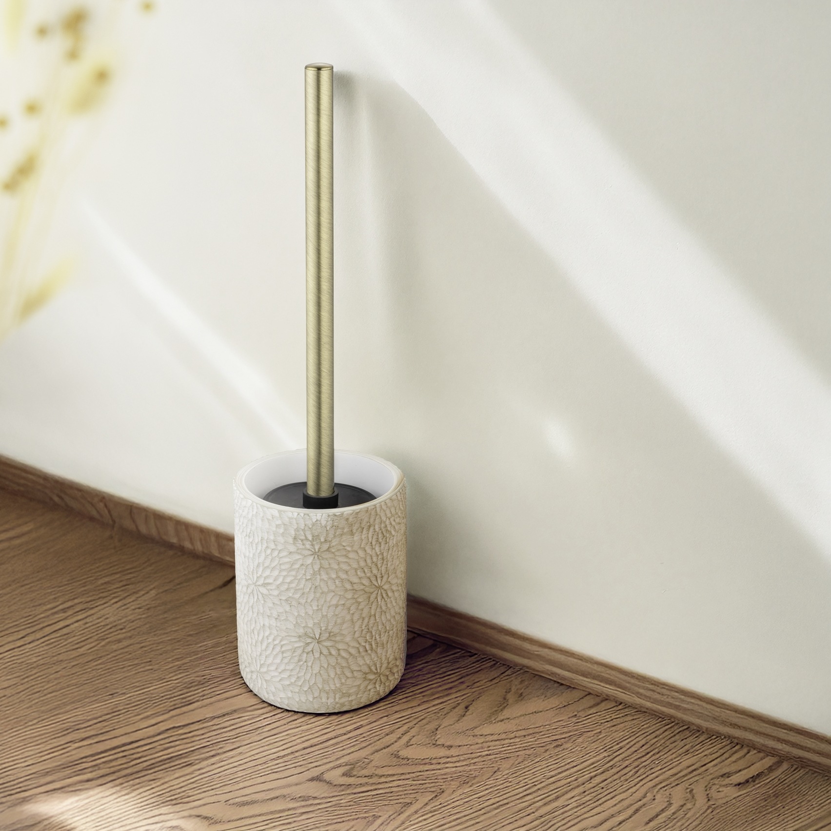 WENKO WC-Garnitur »Montalfano« aus Kunststoff | Polyresin (Kunststein)