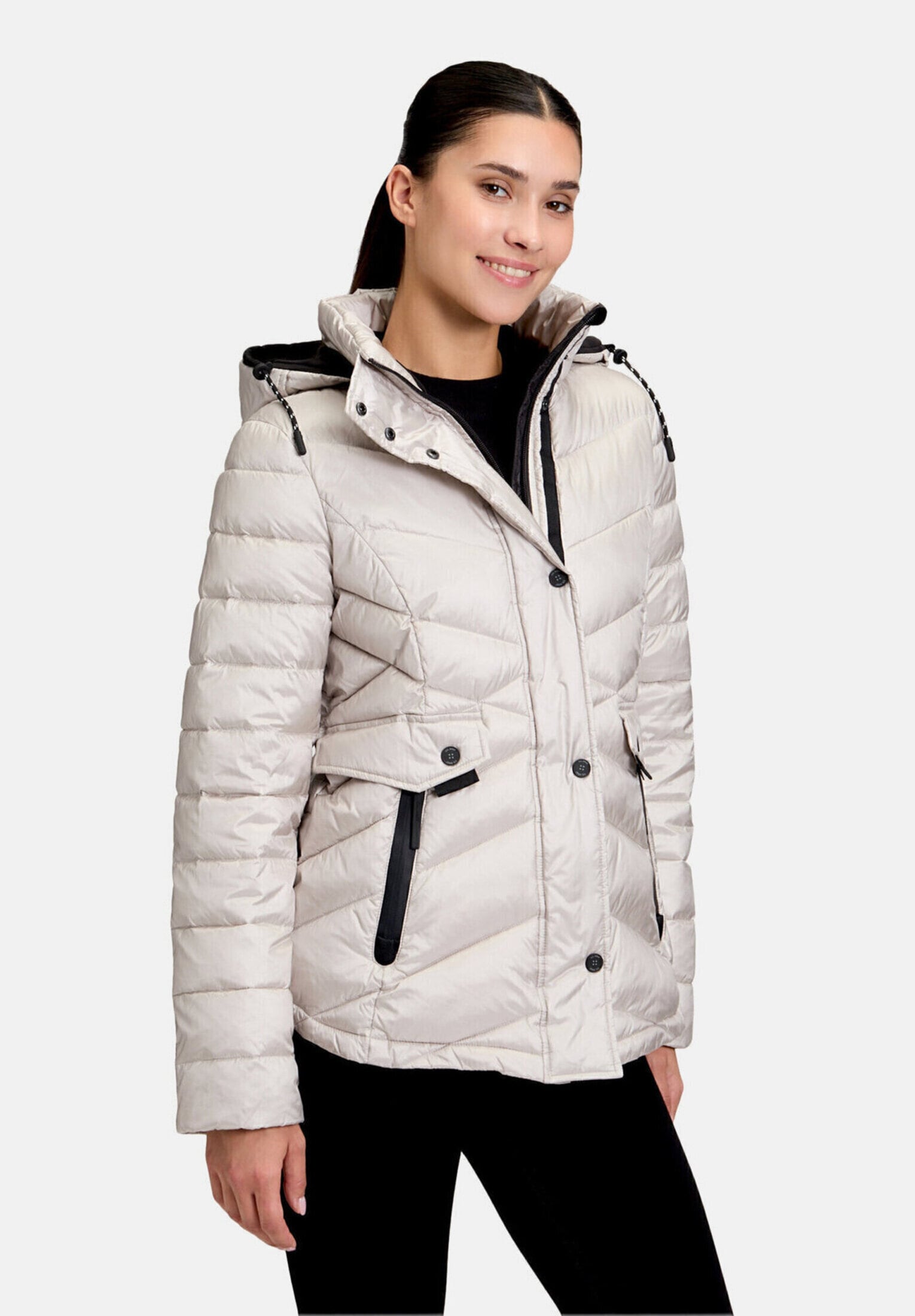 Gil Bret Steppjacke »Damen mit abnehmbarer Kapuze« mit Kapuze