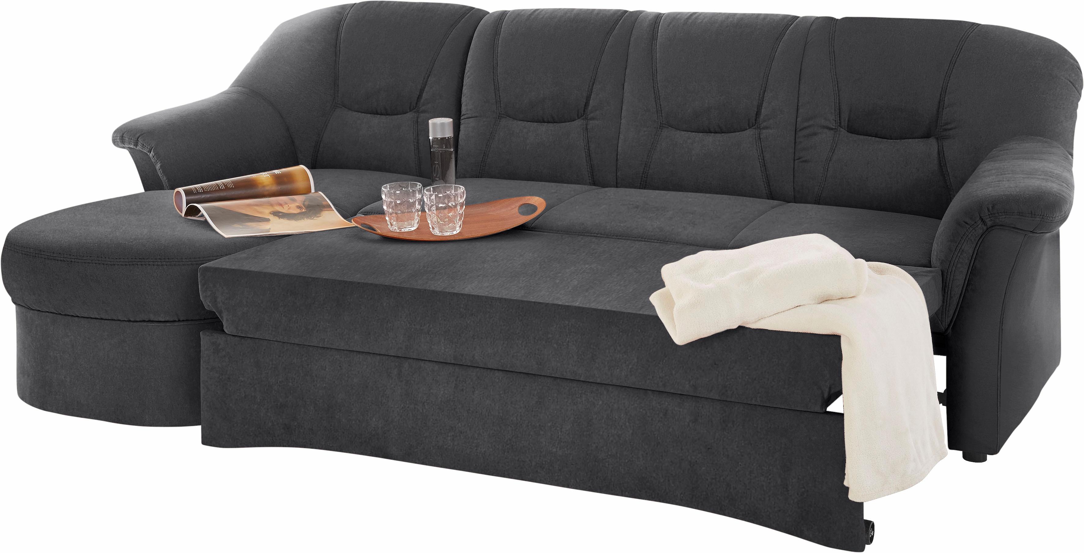 Thumbnail - DOMO collection Ecksofa "Sarafina zeitlos und komfortabel, optional mit Federkern, L-Form", wahlweise mit Bettfunktion