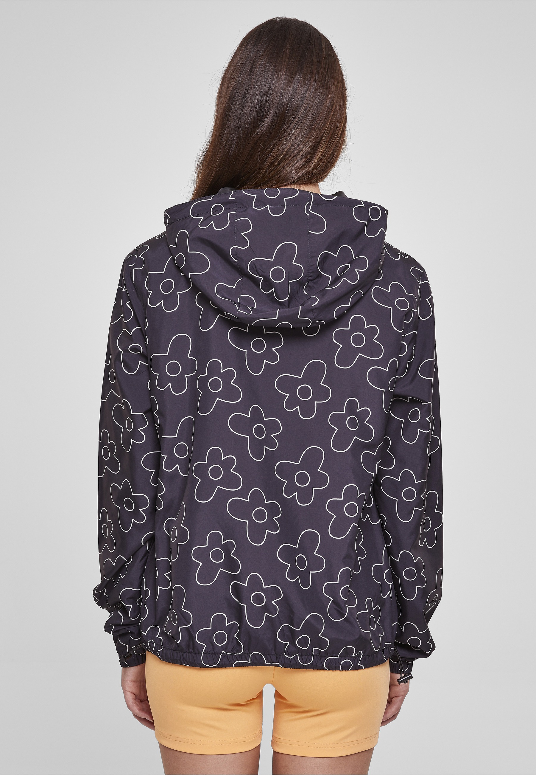 URBAN CLASSICS Langmantel »Urban Classics Damen Ladies AOP Pullover Jacket«